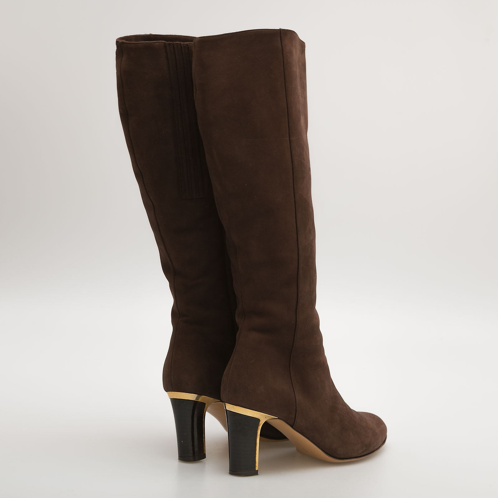Сапоги коричневого цвета Salvatore Ferragamo - фото из каталога магазина брендовой одежды Second Friend Store Сапоги Salvatore Ferragamo - купить оригинал в секонд-хенде SFS - 3
