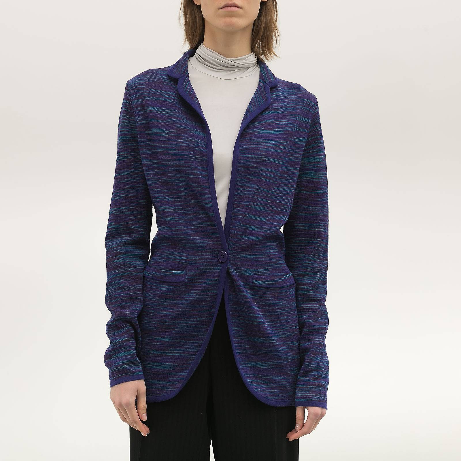 Пиджак фиолетового цвета Missoni - фото из каталога магазина брендовой одежды Second Friend Store Пиджак Missoni - купить оригинал в секонд-хенде SFS - 1