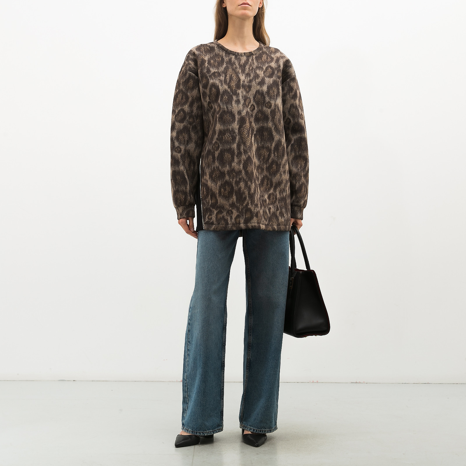 Свитшот коричневого цвета N21 - фото из каталога магазина брендовой одежды Second Friend Store Свитшот N21 - купить оригинал в секонд-хенде SFS - 3