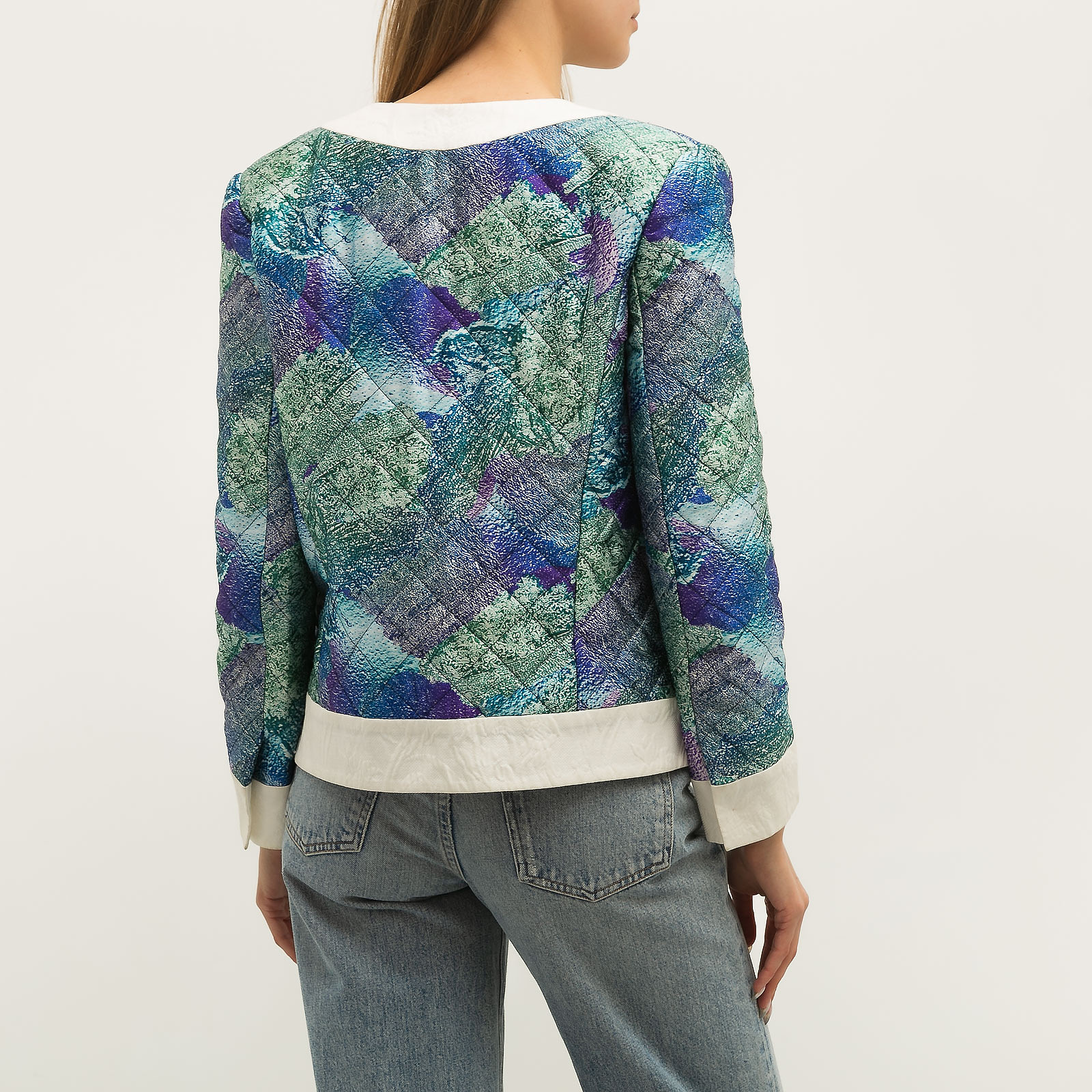 Жакет голубого цвета Walk of Shame - фото из каталога магазина брендовой одежды Second Friend Store Жакет Walk of Shame - купить оригинал в секонд-хенде SFS - 3