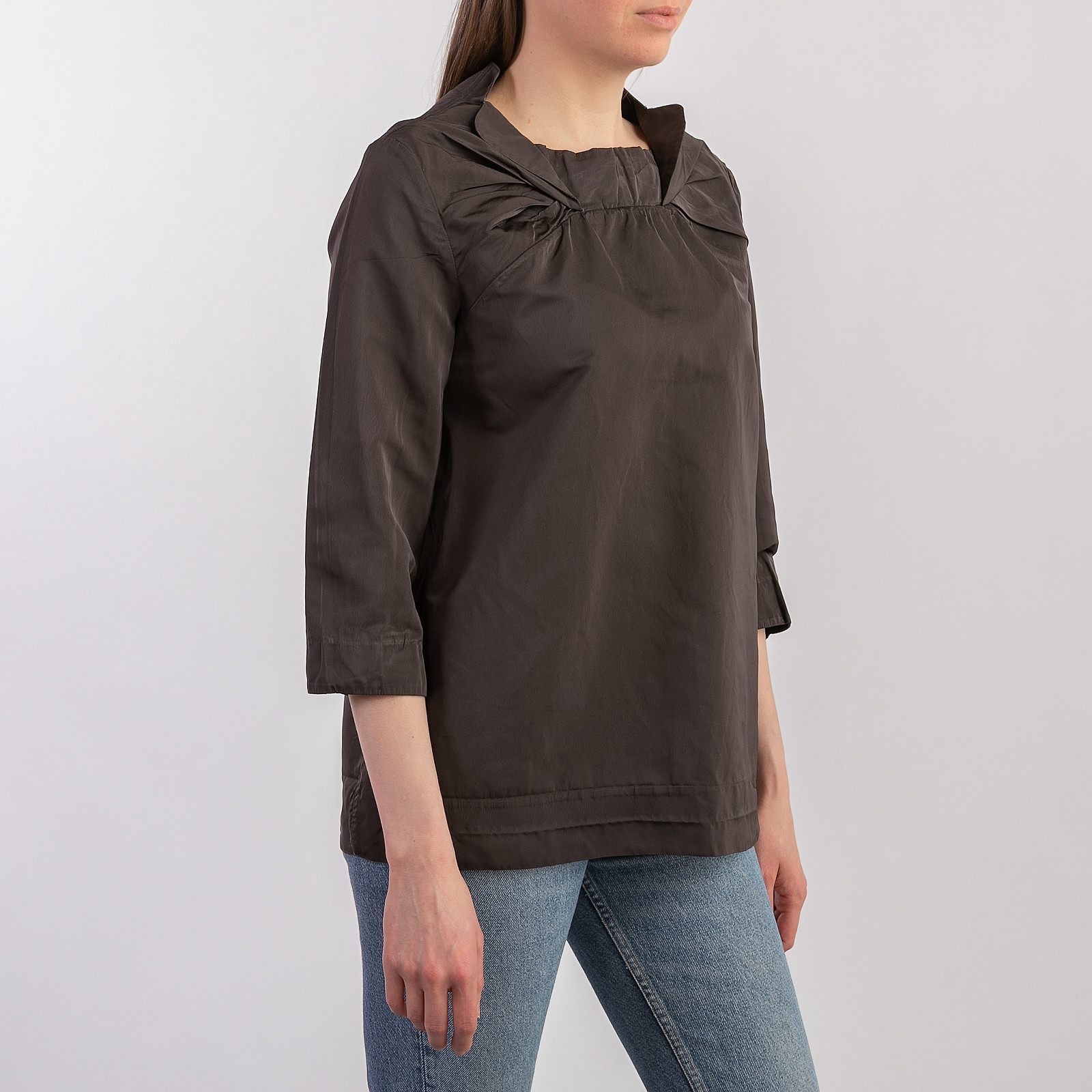 Топ коричневого цвета Marni - фото из каталога магазина брендовой одежды Second Friend Store Топ Marni - купить оригинал в секонд-хенде SFS - 2