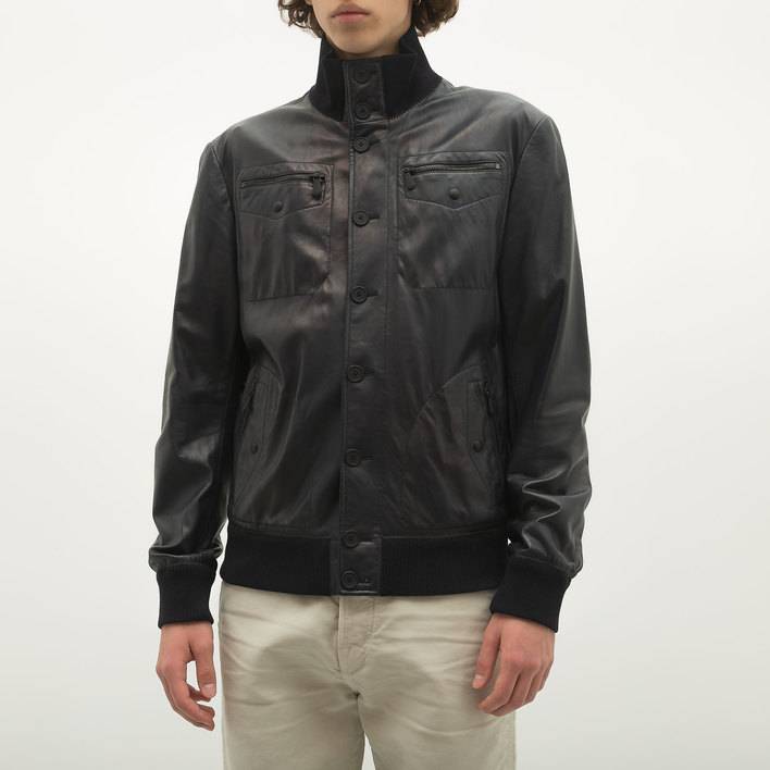Кожаная куртка Bottega Veneta