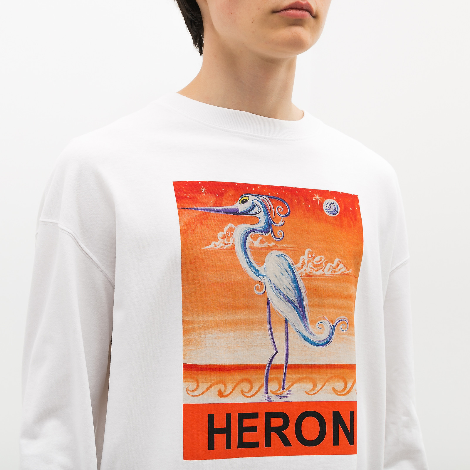 Лонгслив белого цвета Heron Preston - фото из каталога магазина брендовой одежды Second Friend Store Лонгслив Heron Preston - купить оригинал в секонд-хенде SFS - 4