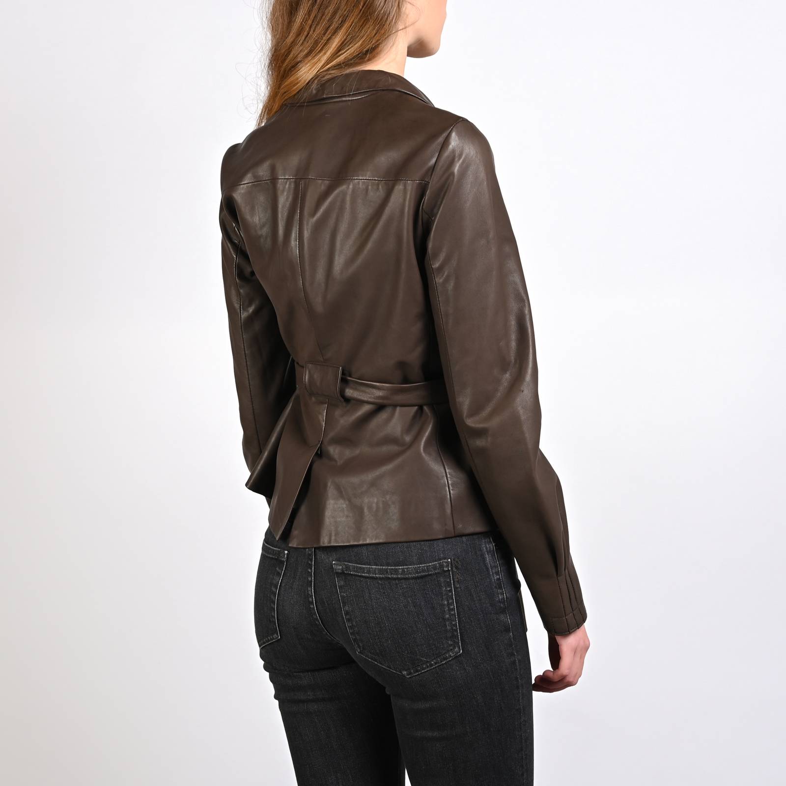 Кожаный пиджак Miu Miu - купить оригинал в секонд-хенде SFS