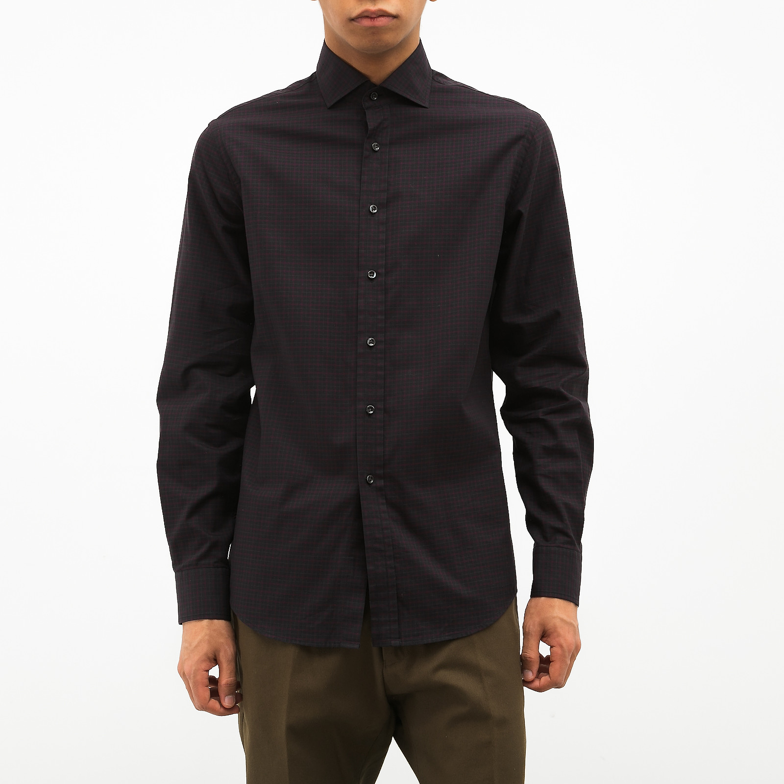 Рубашка черного цвета Ralph Lauren - фото из каталога магазина брендовой одежды Second Friend Store Рубашка Ralph Lauren - купить оригинал в секонд-хенде SFS - 1