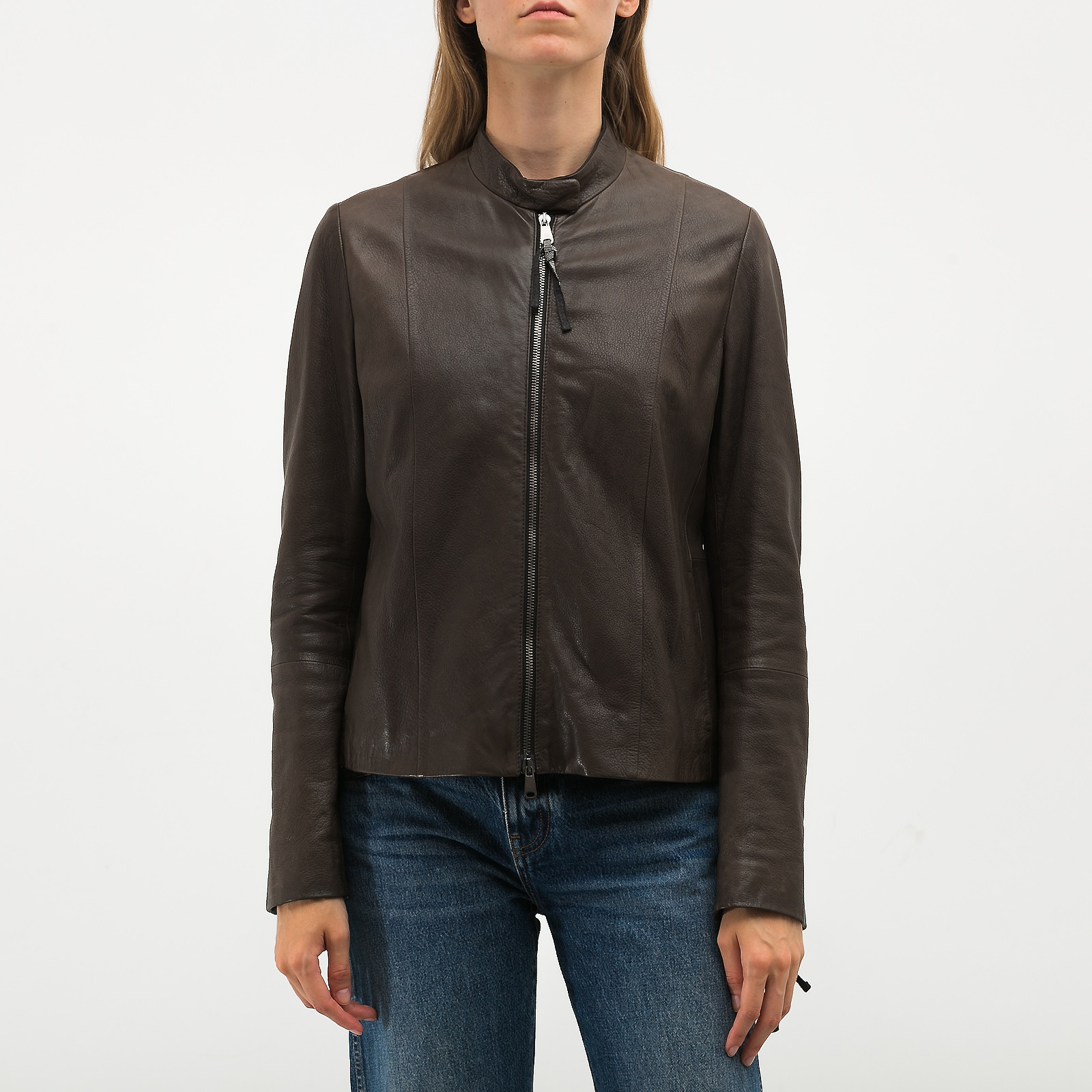 Куртка кожаная Brunello Cucinelli - купить оригинал в секонд-хенде SFS - 1
