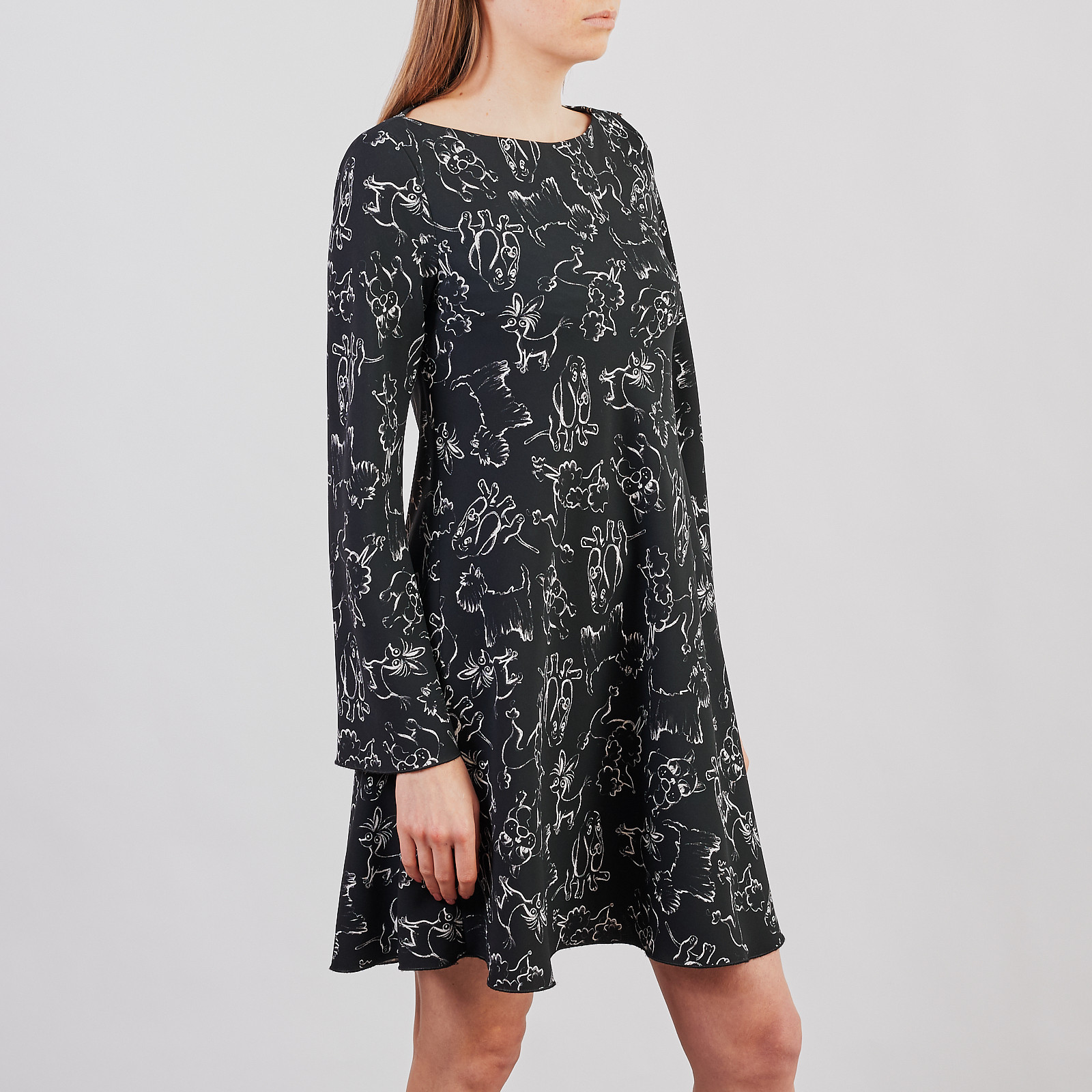 Платье черного цвета Sportmax Code - фото из каталога магазина брендовой одежды Second Friend Store Платье Sportmax Code - купить оригинал в секонд-хенде SFS - 3