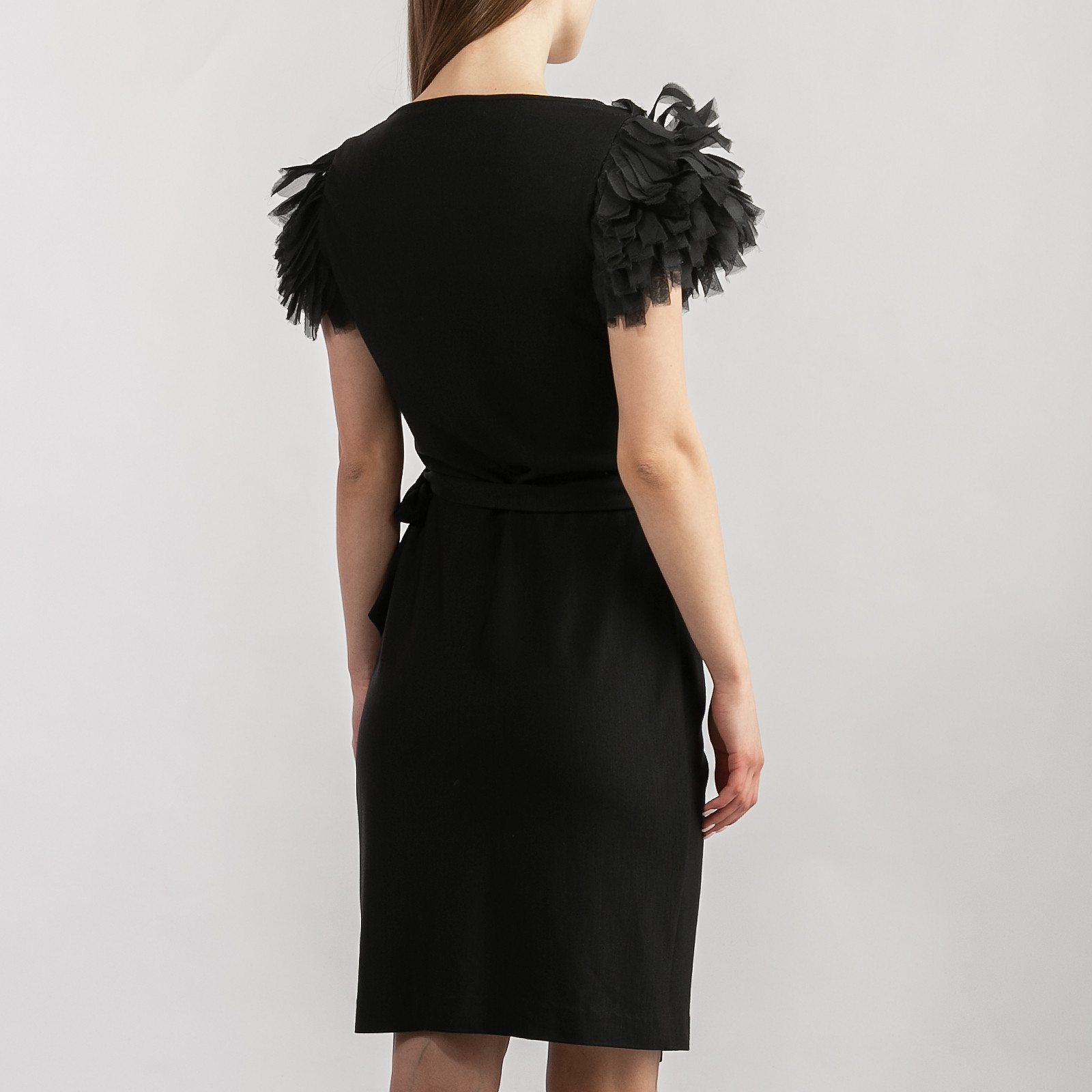 Платье черного цвета Diane von Furstenberg - фото из каталога магазина брендовой одежды Second Friend Store Платье Diane von Furstenberg - купить оригинал в секонд-хенде SFS - 2