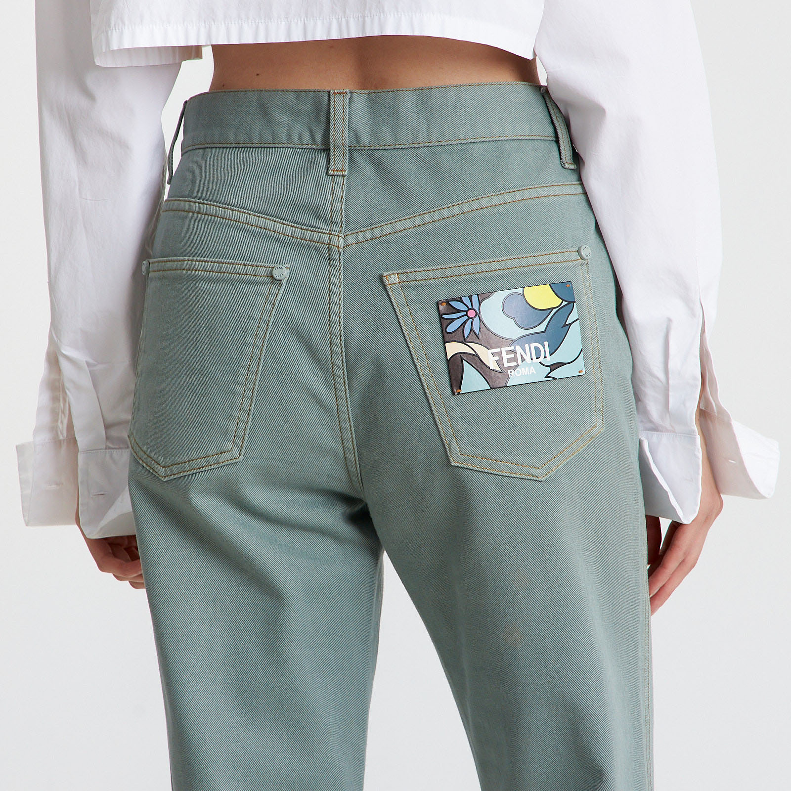 Джинсы Fendi - купить оригинал в секонд-хенде SFS - 4