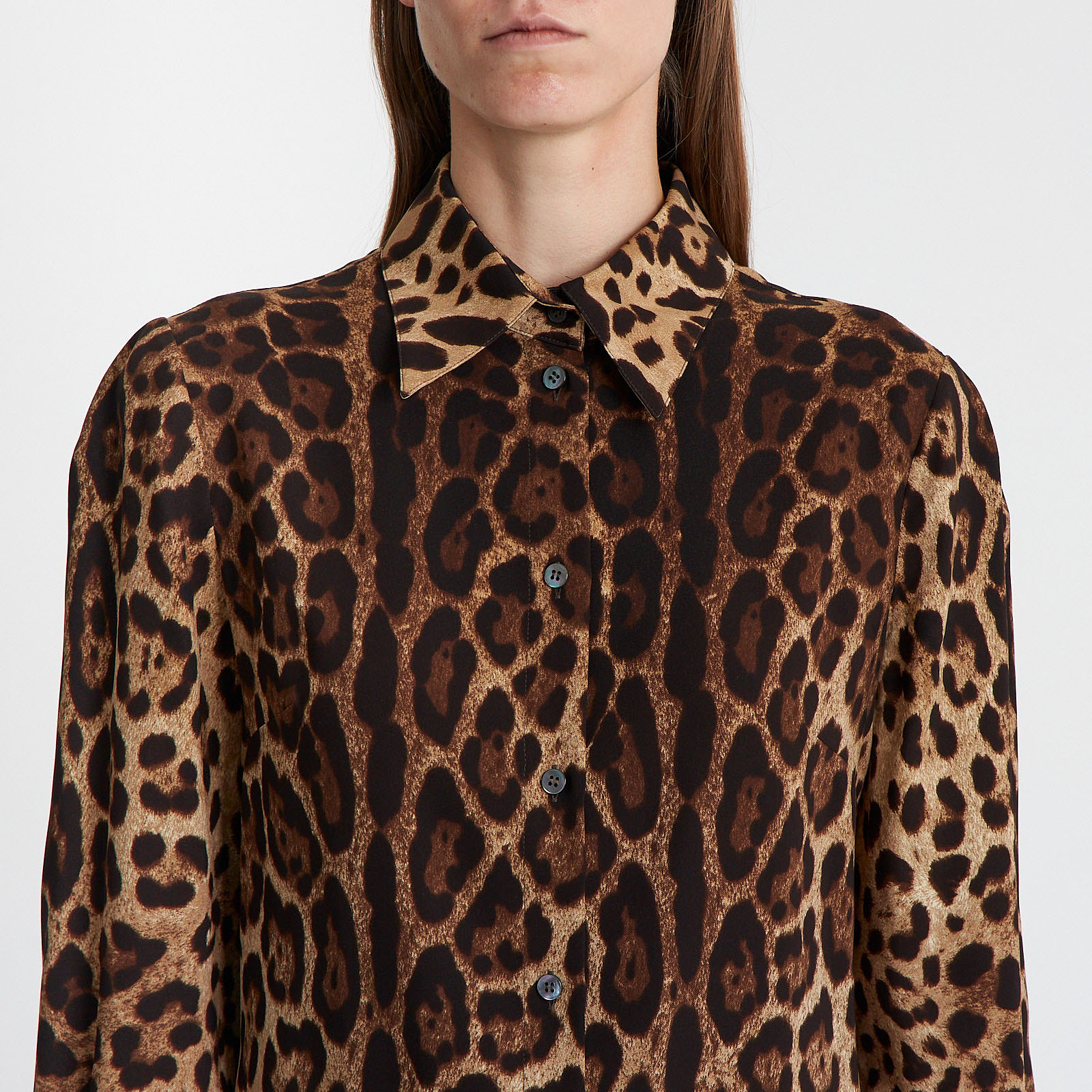 Блуза  коричневого цвета Dolce&Gabbana - фото из каталога магазина брендовой одежды Second Friend Store Блуза Dolce&Gabbana - купить оригинал в секонд-хенде SFS - 4