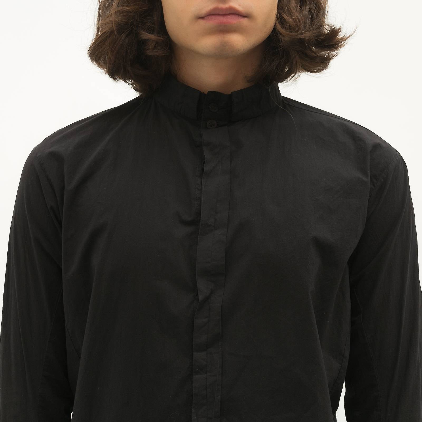 Рубашка черного цвета 11 by Boris Bidjan Saberi - фото из каталога магазина брендовой одежды Second Friend Store Рубашка 11 by Boris Bidjan Saberi - купить оригинал в секонд-хенде SFS - 4