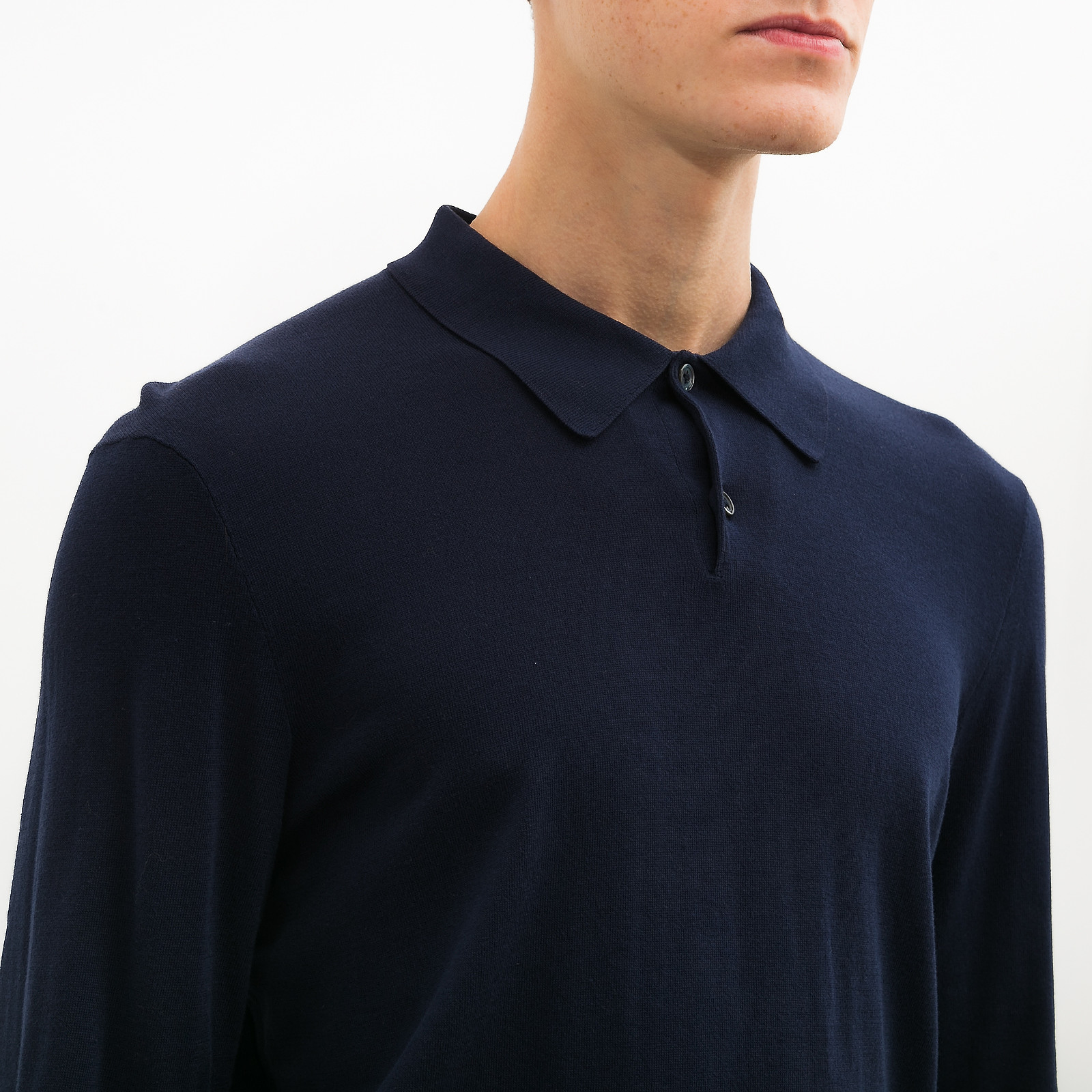 Поло синего цвета Ralph Lauren - фото из каталога магазина брендовой одежды Second Friend Store Поло Ralph Lauren - купить оригинал в секонд-хенде SFS - 4