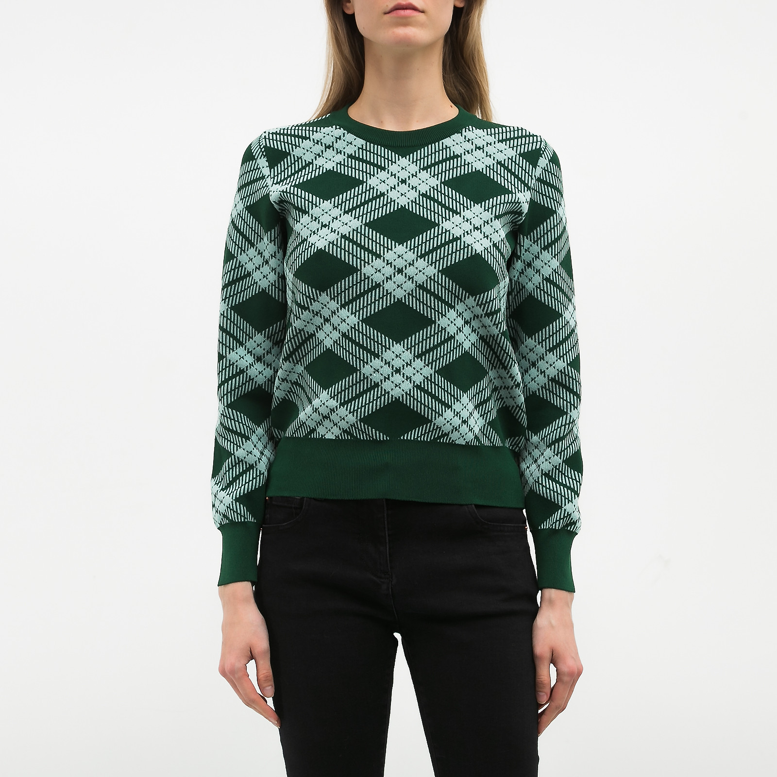 Джемпер зеленого цвета Alexa Chung - фото из каталога магазина брендовой одежды Second Friend Store Джемпер Alexa Chung - купить оригинал в секонд-хенде SFS - 1