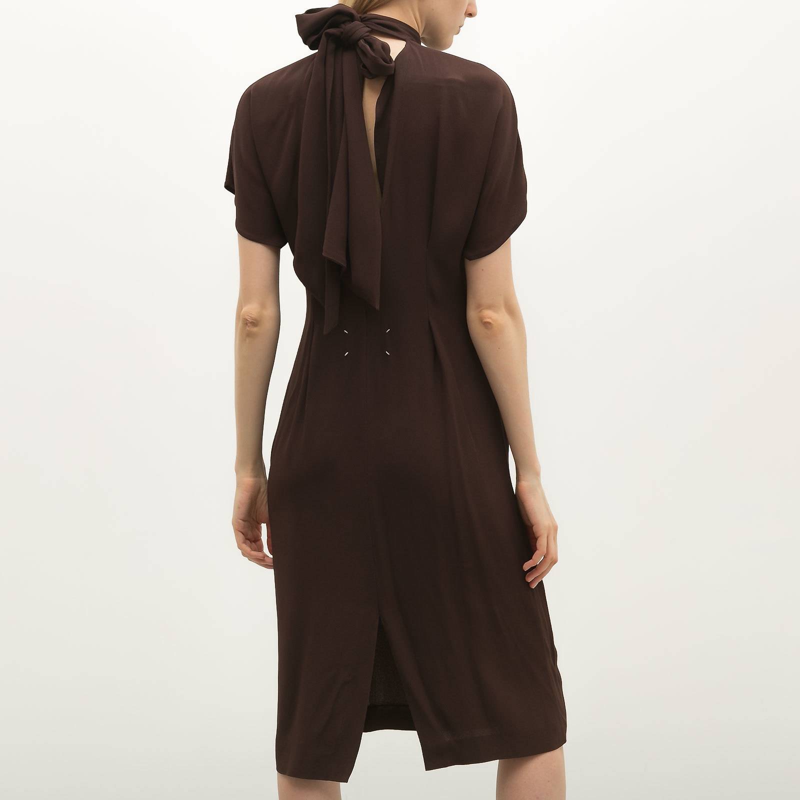 Платье Maison Margiela коричневое - купить за 17190 ₽ | SFS