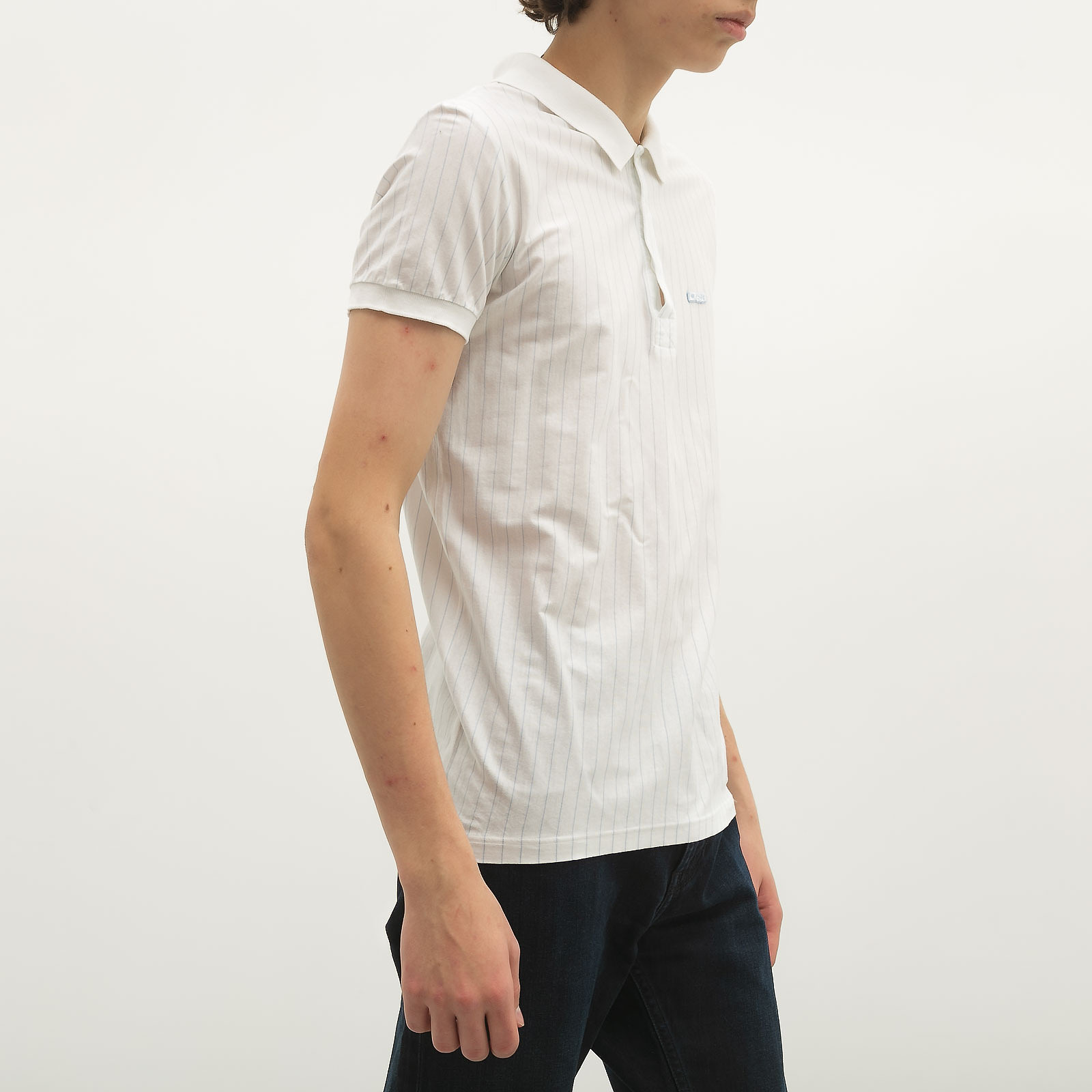 Поло белого цвета D&G - фото из каталога магазина брендовой одежды Second Friend Store Поло D&G - купить оригинал в секонд-хенде SFS - 2