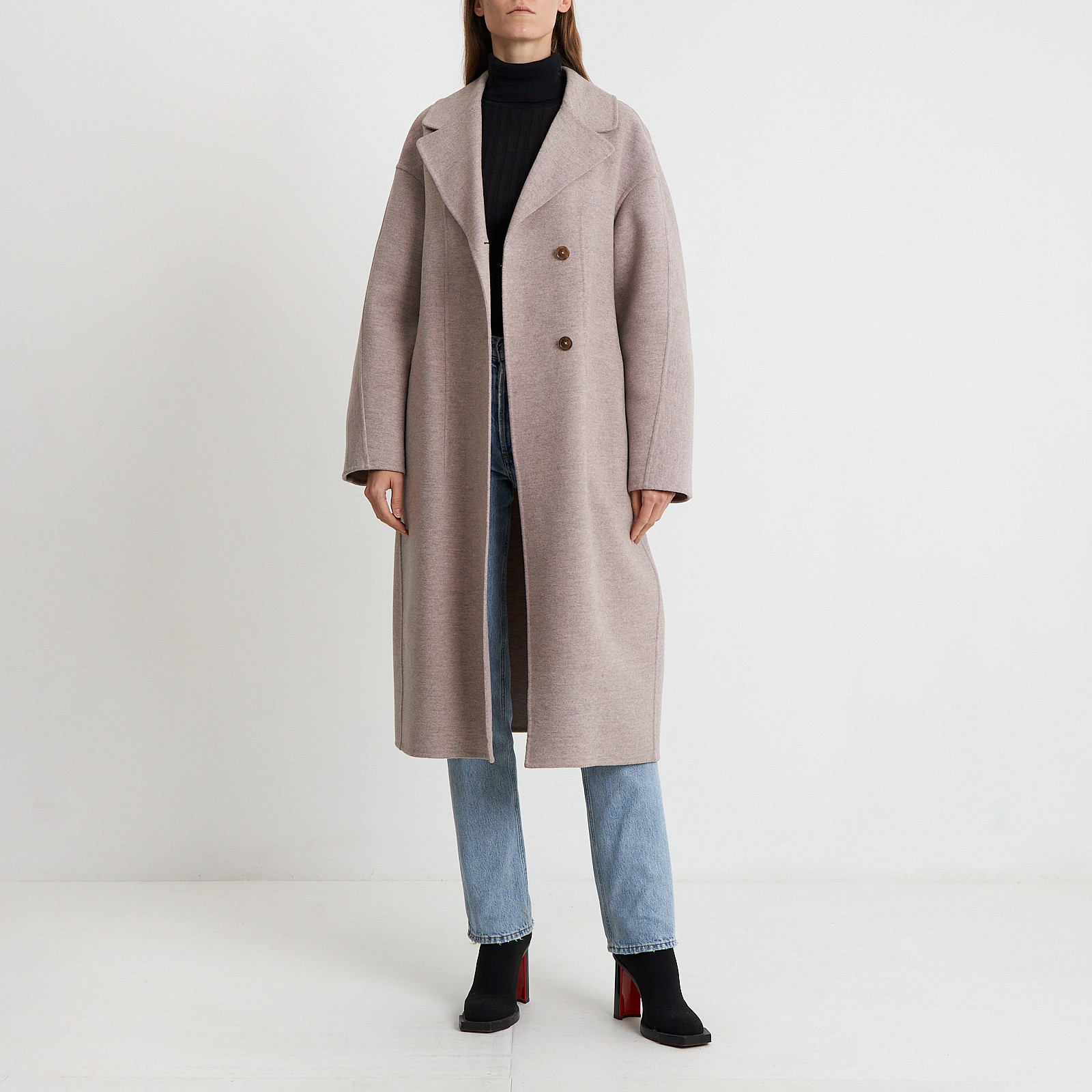 Пальто фиолетового цвета Jil Sander - фото из каталога магазина брендовой одежды Second Friend Store Пальто Jil Sander - купить оригинал в секонд-хенде SFS - 2