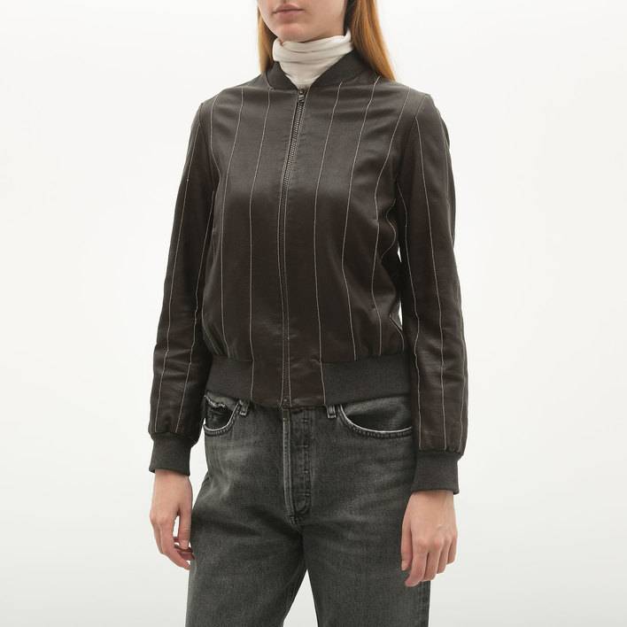 Кожаная куртка Brunello Cucinelli