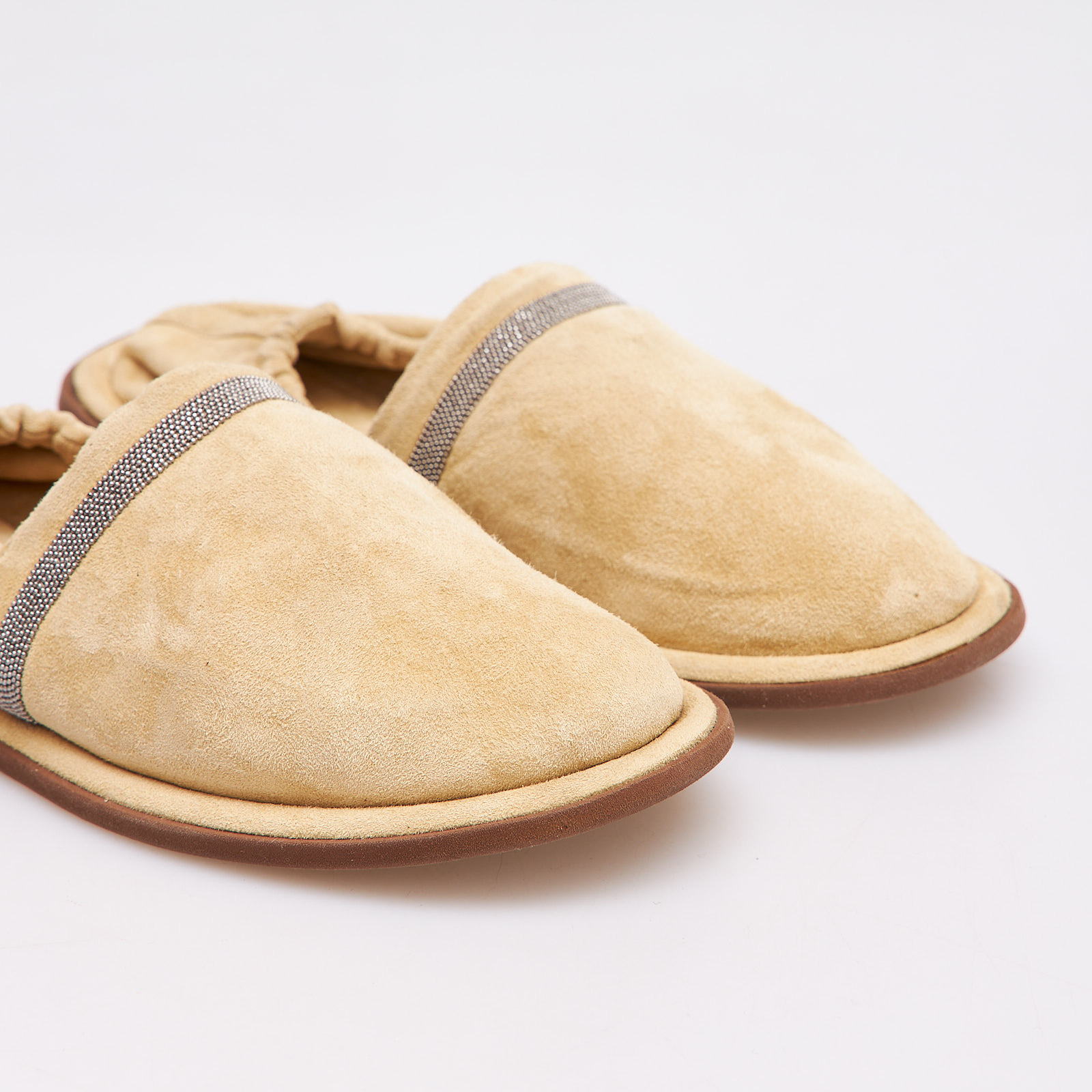 Лоферы  бежевого цвета Brunello Cucinelli - фото из каталога магазина брендовой одежды Second Friend Store Лоферы Brunello Cucinelli - купить оригинал в секонд-хенде SFS - 4