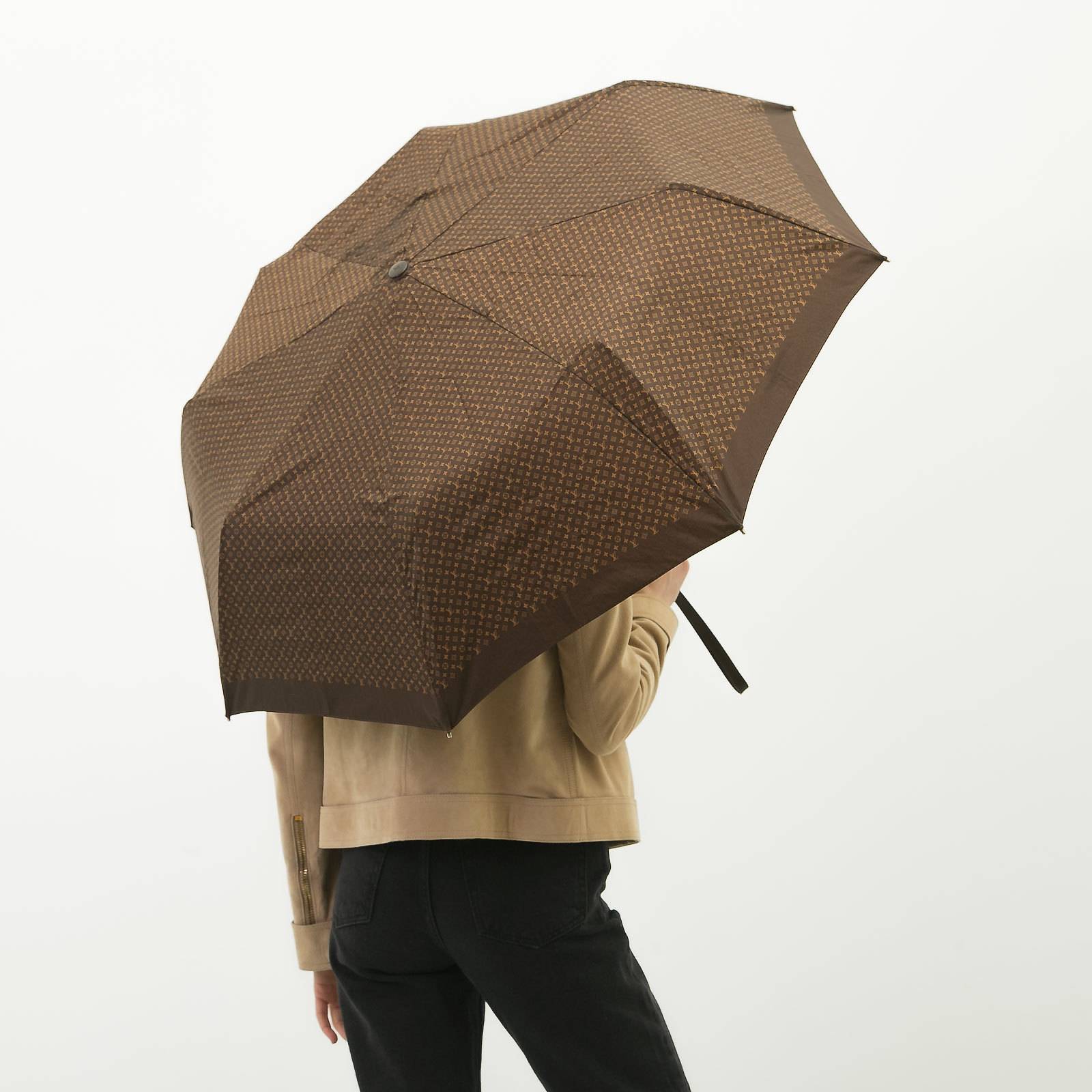 Зонт Louis Vuitton коричневый, - купить за 49200 ₽ | SFS