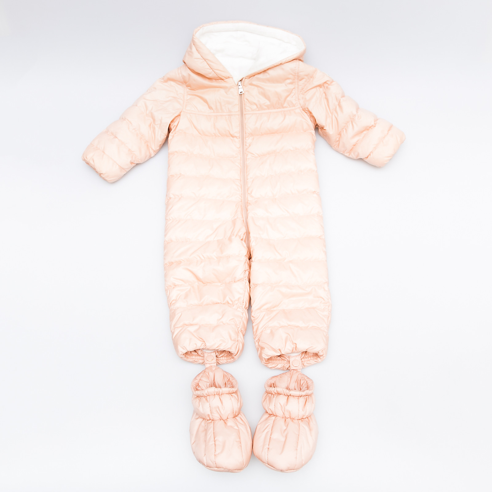 Комбинезон розового цвета Moncler - фото из каталога магазина брендовой одежды Second Friend Store Комбинезон Moncler - купить оригинал в секонд-хенде SFS - 1