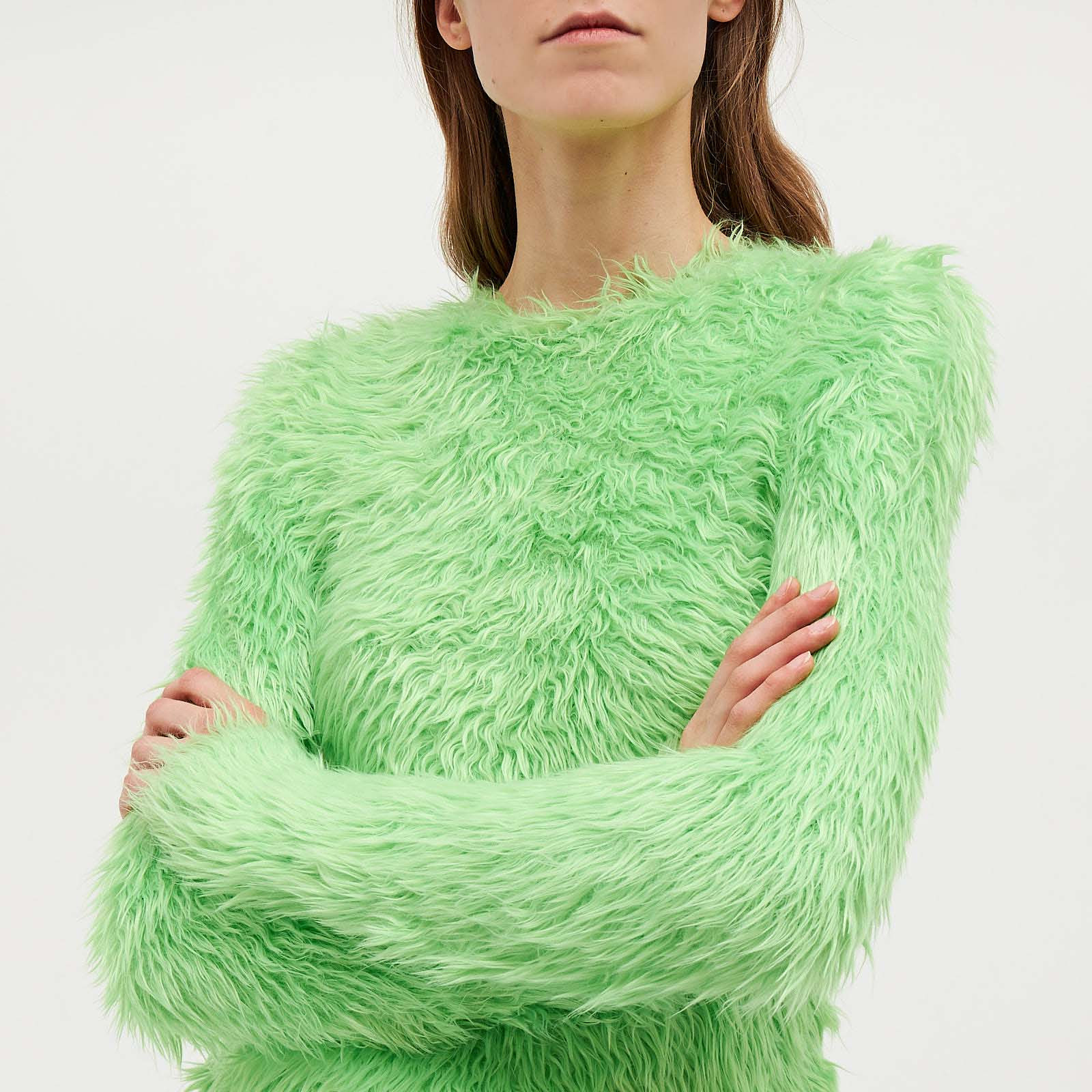 Свитер зеленого цвета Balenciaga - фото из каталога магазина брендовой одежды Second Friend Store Свитер Balenciaga - купить оригинал в секонд-хенде SFS - 4