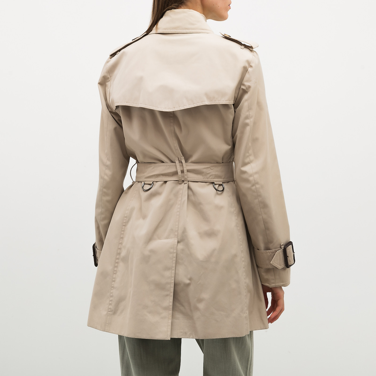 Тренч бежевого цвета Burberry Prorsum - фото из каталога магазина брендовой одежды Second Friend Store Тренч Burberry Prorsum - купить оригинал в секонд-хенде SFS - 3