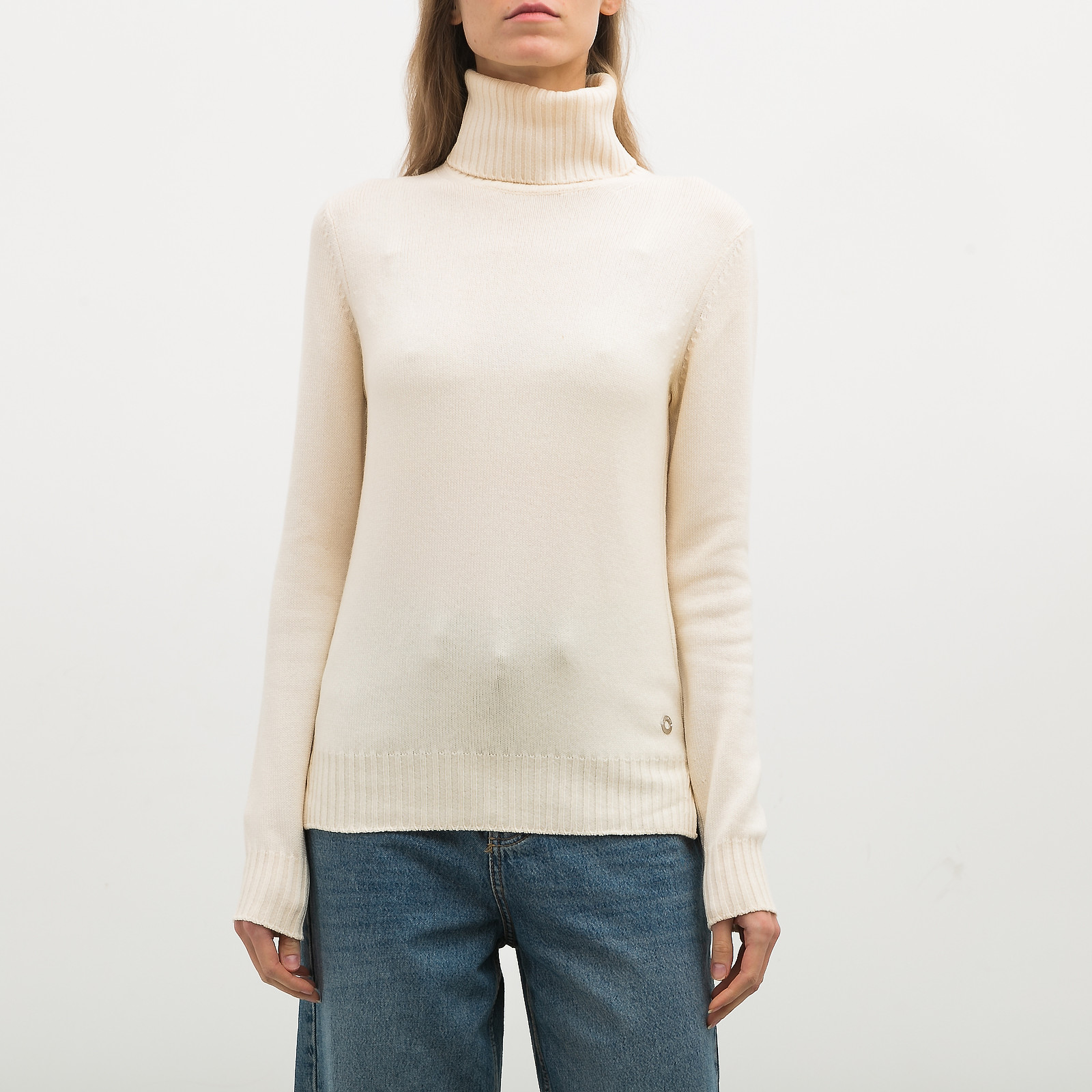 Водолазка белого цвета Loro Piana - фото из каталога магазина брендовой одежды Second Friend Store Водолазка Loro Piana - купить оригинал в секонд-хенде SFS - 1