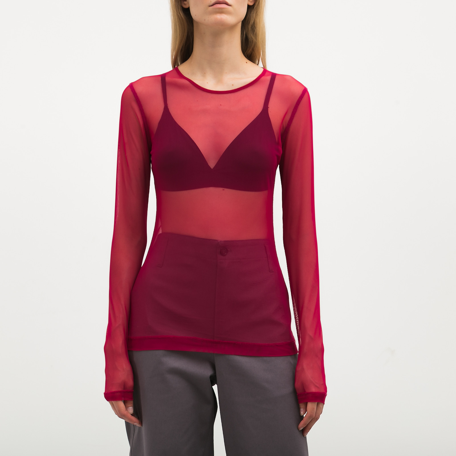 Топ  розового цвета Dries Van Noten - фото из каталога магазина брендовой одежды Second Friend Store Топ Dries Van Noten - купить оригинал в секонд-хенде SFS - 1