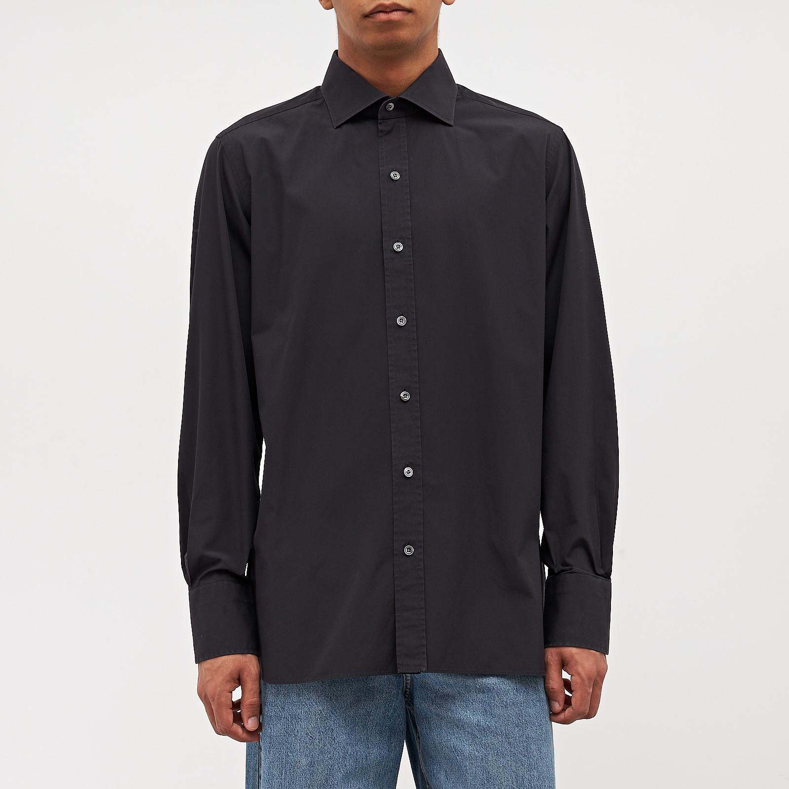 Рубашка черного цвета Tom Ford - фото из каталога магазина брендовой одежды Second Friend Store Рубашка Tom Ford - купить оригинал в секонд-хенде SFS - 1