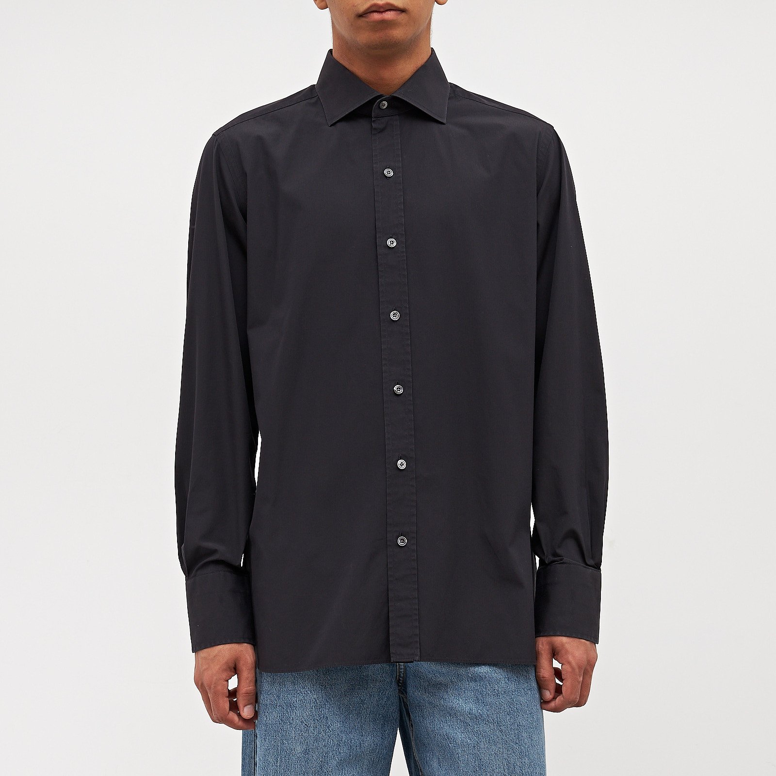 Рубашка черного цвета Tom Ford - фото из каталога магазина брендовой одежды Second Friend Store Рубашка Tom Ford - купить оригинал в секонд-хенде SFS - 1