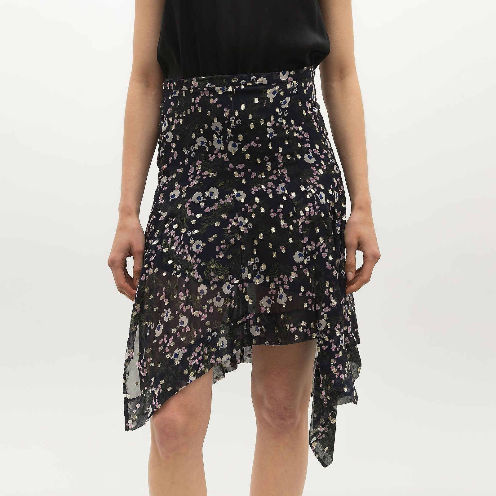 Юбка  синего цвета Isabel Marant - фото из каталога магазина брендовой одежды Second Friend Store Юбка Isabel Marant - купить оригинал в секонд-хенде SFS - 1