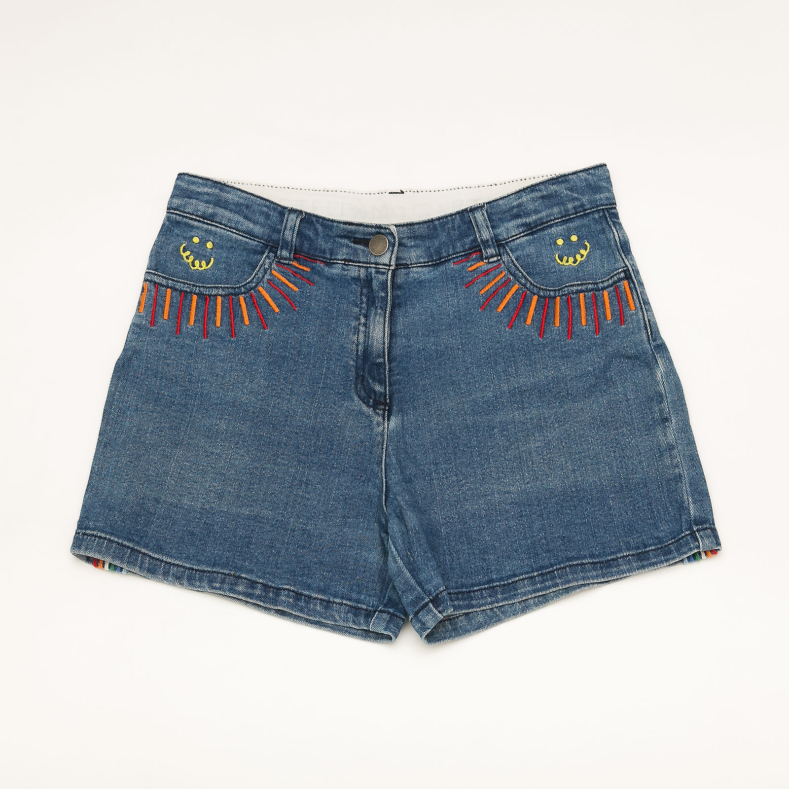 Шорты синего цвета Stella McCartney Kids - фото из каталога магазина брендовой одежды Second Friend Store Шорты Stella McCartney Kids - купить оригинал в секонд-хенде SFS - 1