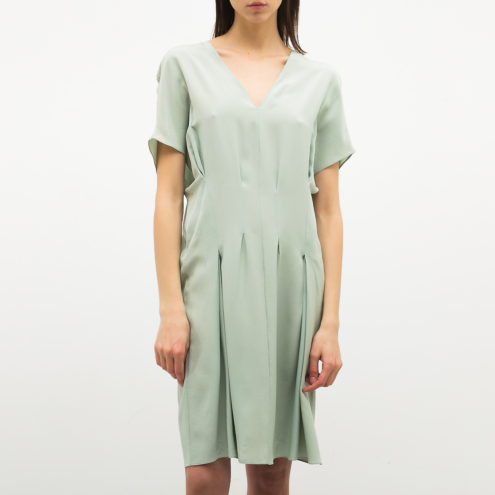 Платье  зеленого цвета Marni - фото из каталога магазина брендовой одежды Second Friend Store Платье Marni - купить оригинал в секонд-хенде SFS - 1