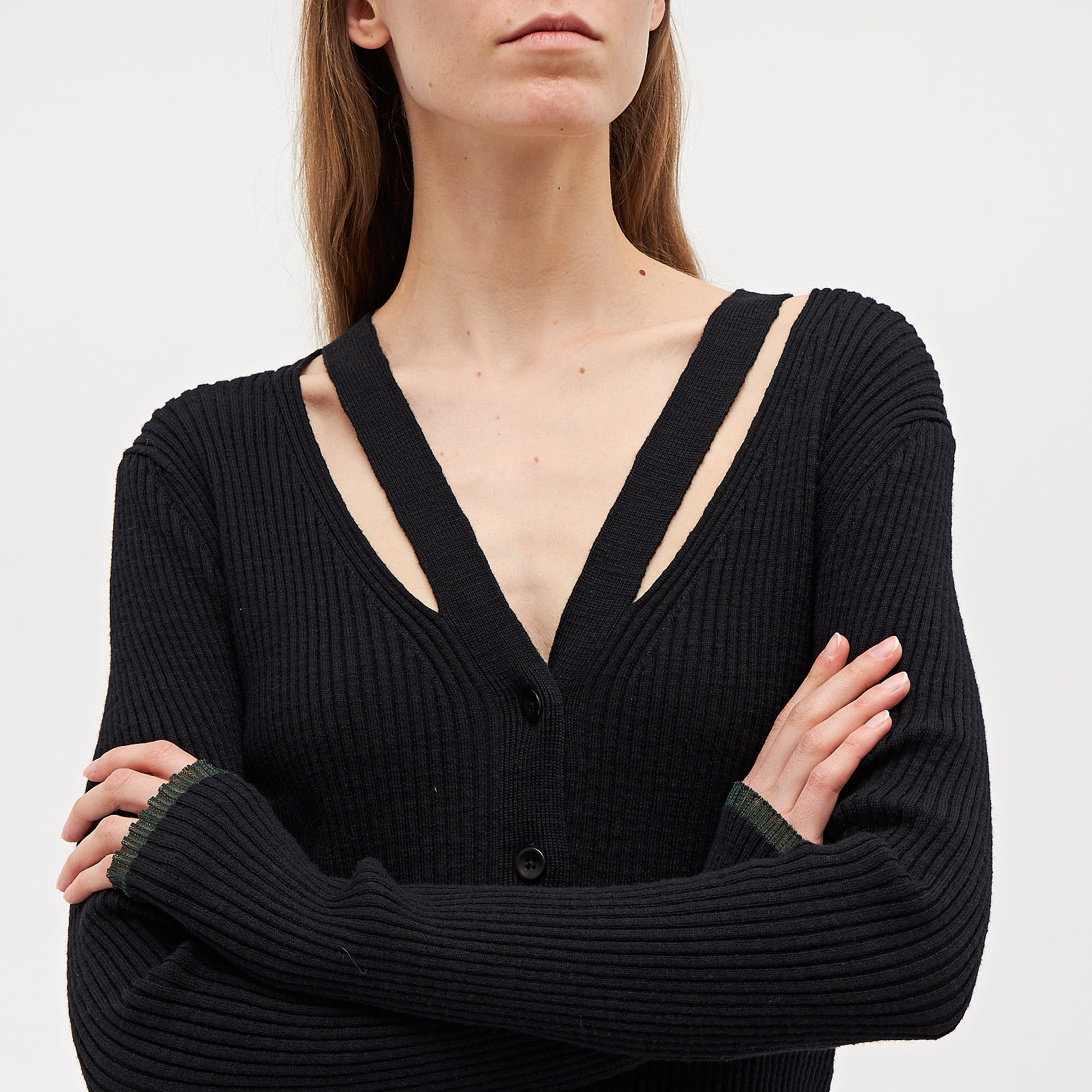 Кардиган  черного цвета Proenza Schouler - фото из каталога магазина брендовой одежды Second Friend Store Кардиган Proenza Schouler - купить оригинал в секонд-хенде SFS - 4