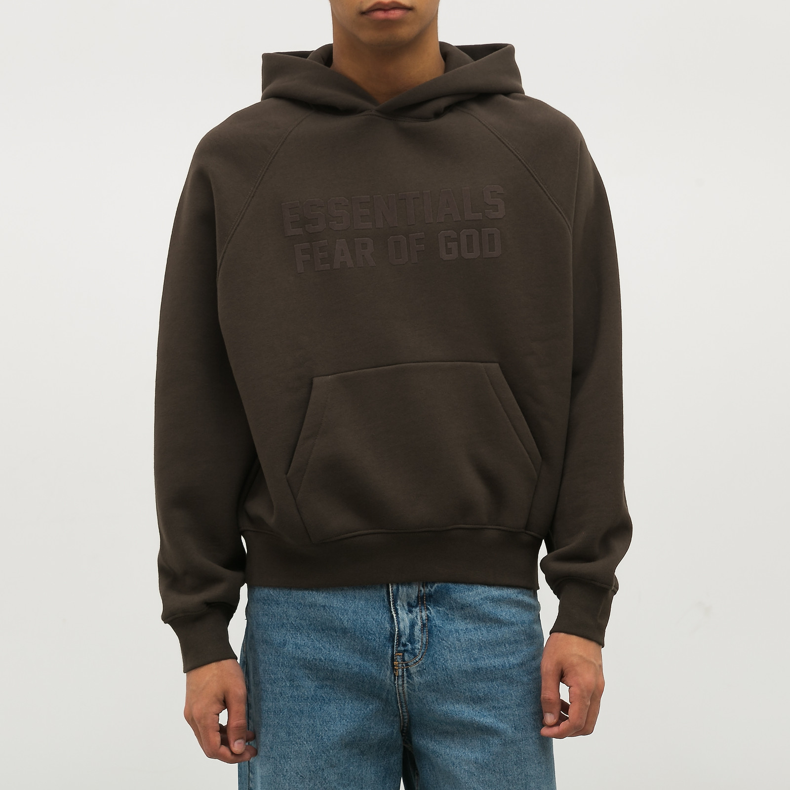 Худи  зеленого цвета Essentials Fear of God - фото из каталога магазина брендовой одежды Second Friend Store Худи Essentials Fear of God - купить оригинал в секонд-хенде SFS - 1