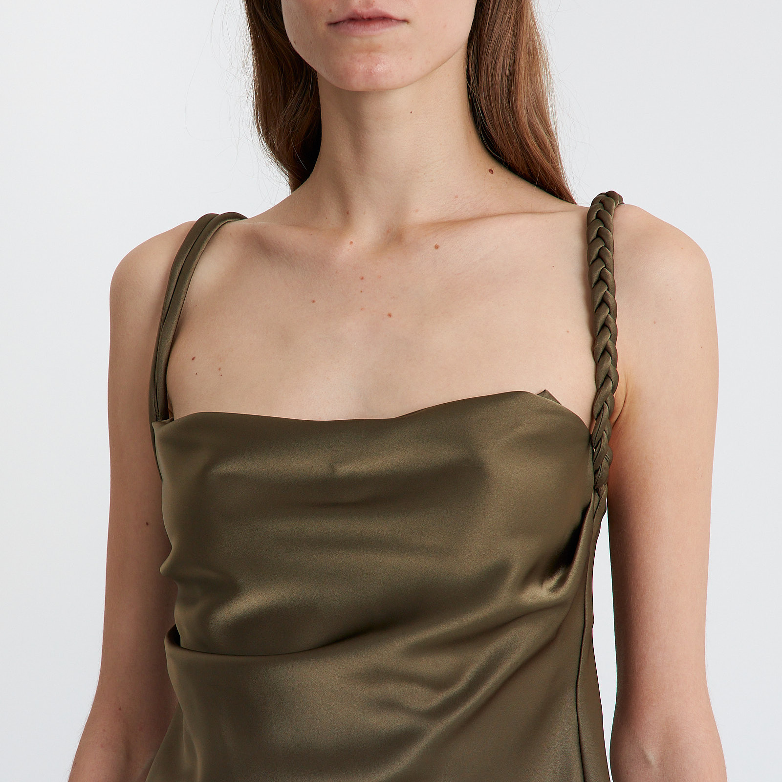 Топ зеленого цвета Nanushka - фото из каталога магазина брендовой одежды Second Friend Store Топ Nanushka - купить оригинал в секонд-хенде SFS - 4