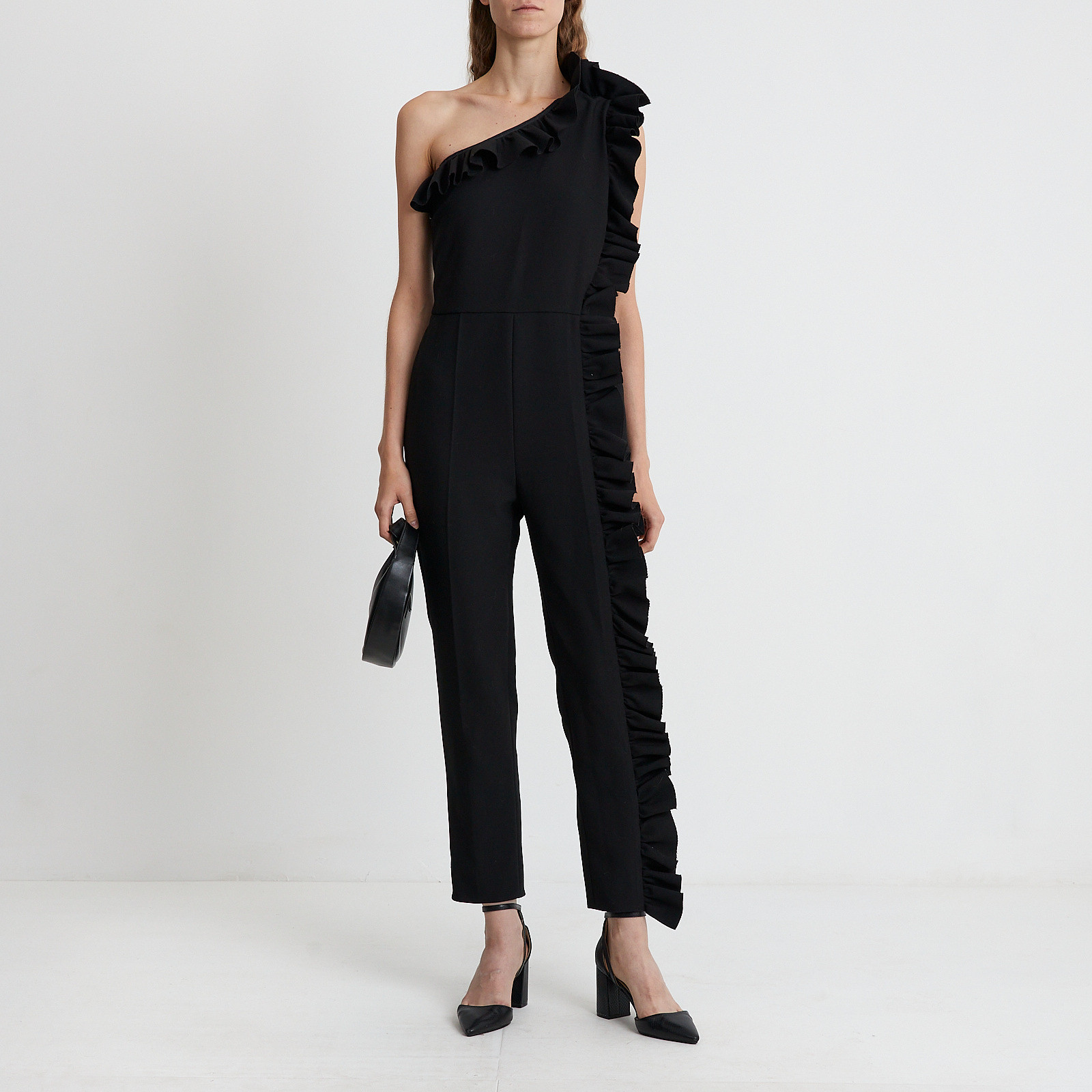 Комбинезон черного цвета MSGM - фото из каталога магазина брендовой одежды Second Friend Store Комбинезон MSGM - купить оригинал в секонд-хенде SFS - 2