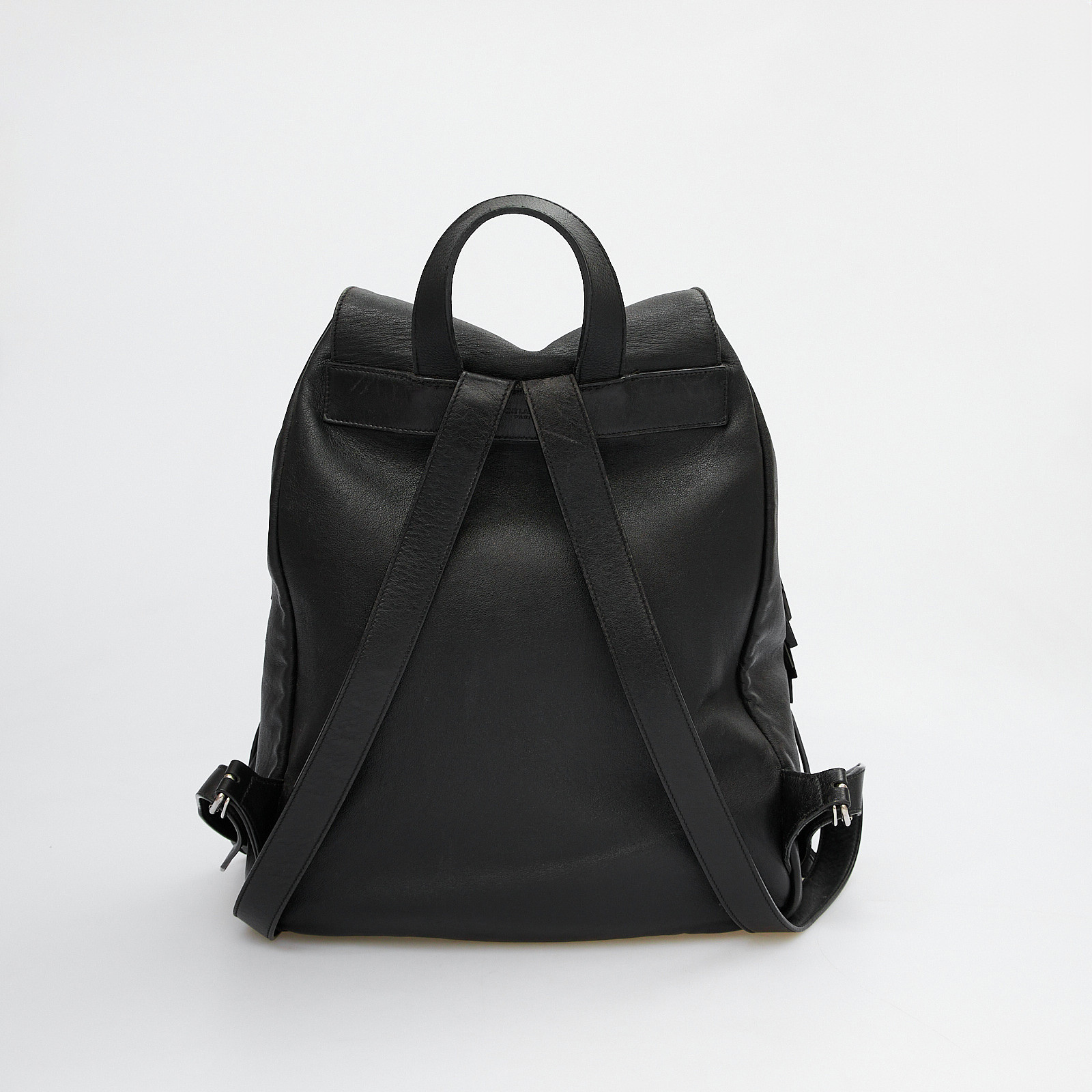 Рюкзак черного цвета Saint Laurent - фото из каталога магазина брендовой одежды Second Friend Store Рюкзак Saint Laurent - купить оригинал в секонд-хенде SFS - 4