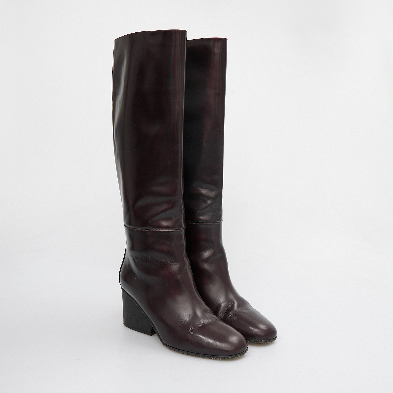 Сапоги фиолетового цвета Hermes - фото из каталога магазина брендовой одежды Second Friend Store Сапоги Hermes - купить оригинал в секонд-хенде SFS - 2