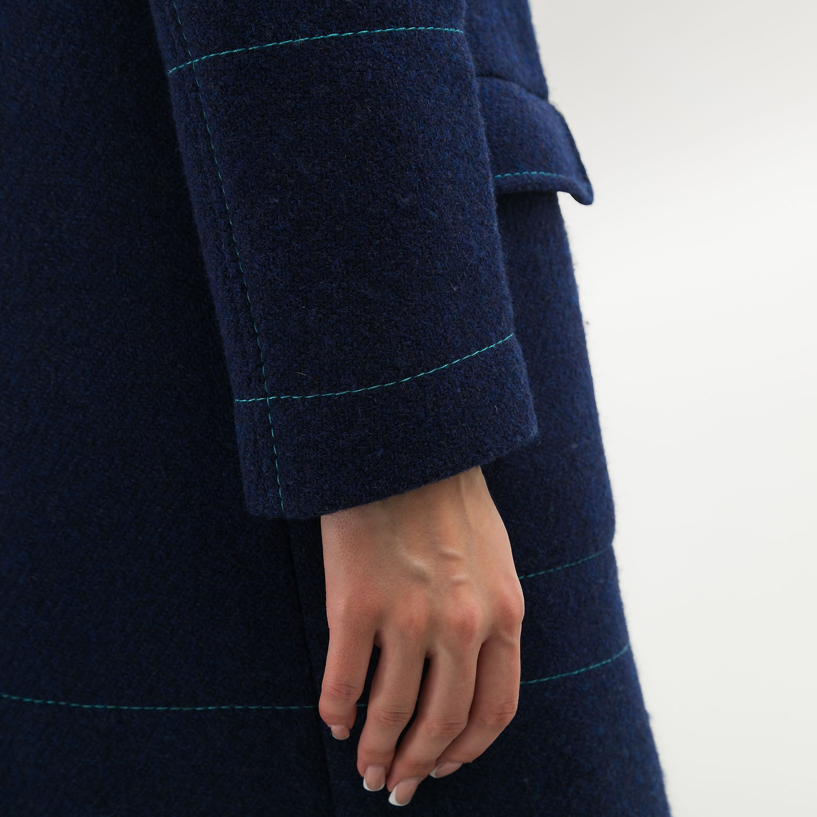 Пальто синего цвета Missoni - фото из каталога магазина брендовой одежды Second Friend Store Пальто Missoni - купить оригинал в секонд-хенде SFS - 5