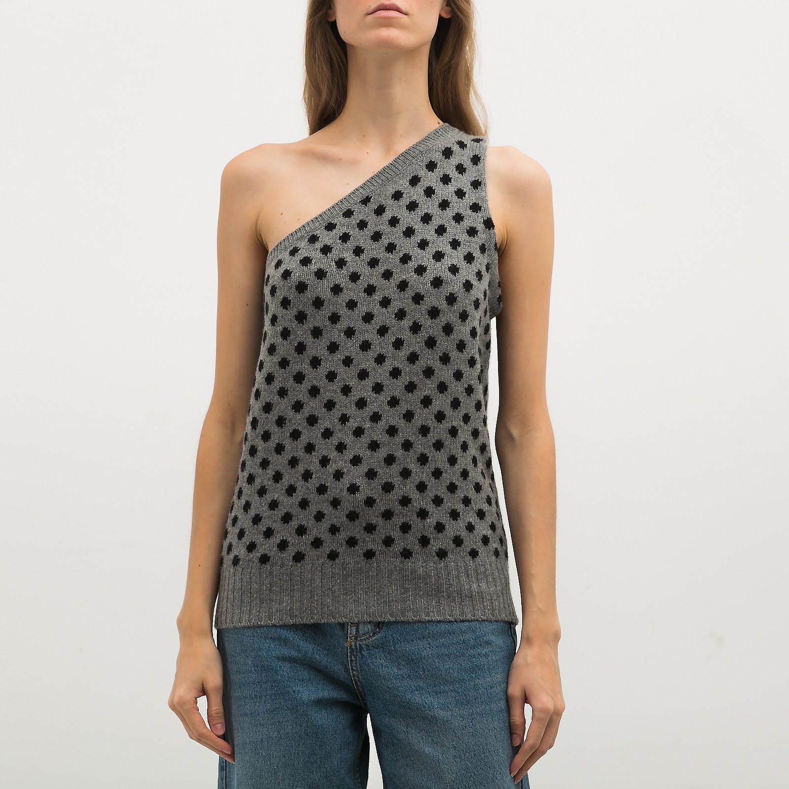 Жилет серого цвета Prada - фото из каталога магазина брендовой одежды Second Friend Store Жилет Prada - купить оригинал в секонд-хенде SFS - 1