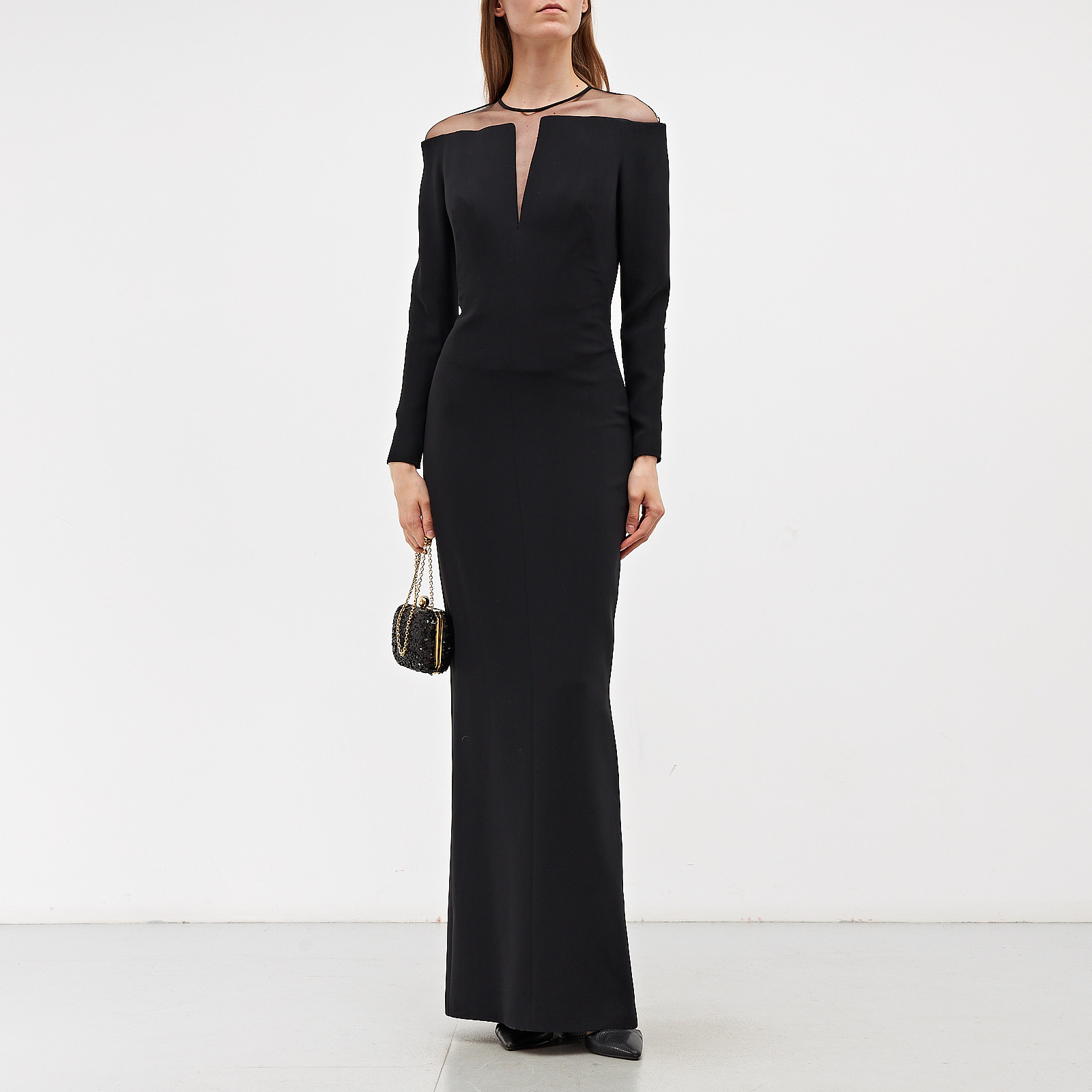 Платье черного цвета Tom Ford - фото из каталога магазина брендовой одежды Second Friend Store Платье Tom Ford - купить оригинал в секонд-хенде SFS - 2