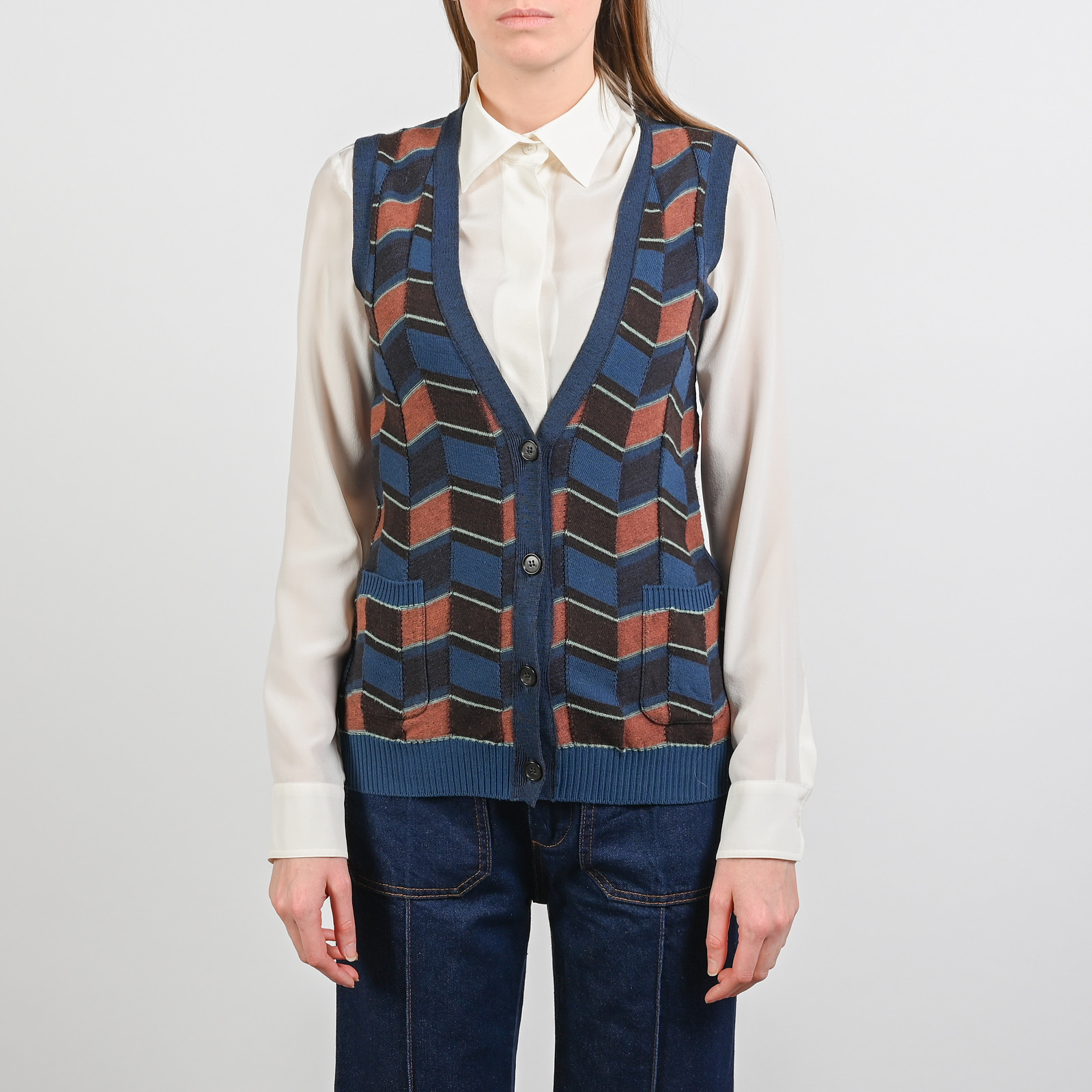 Жилет   Kenzo - фото из каталога магазина брендовой одежды Second Friend Store Жилет Kenzo - купить оригинал в секонд-хенде SFS - 1