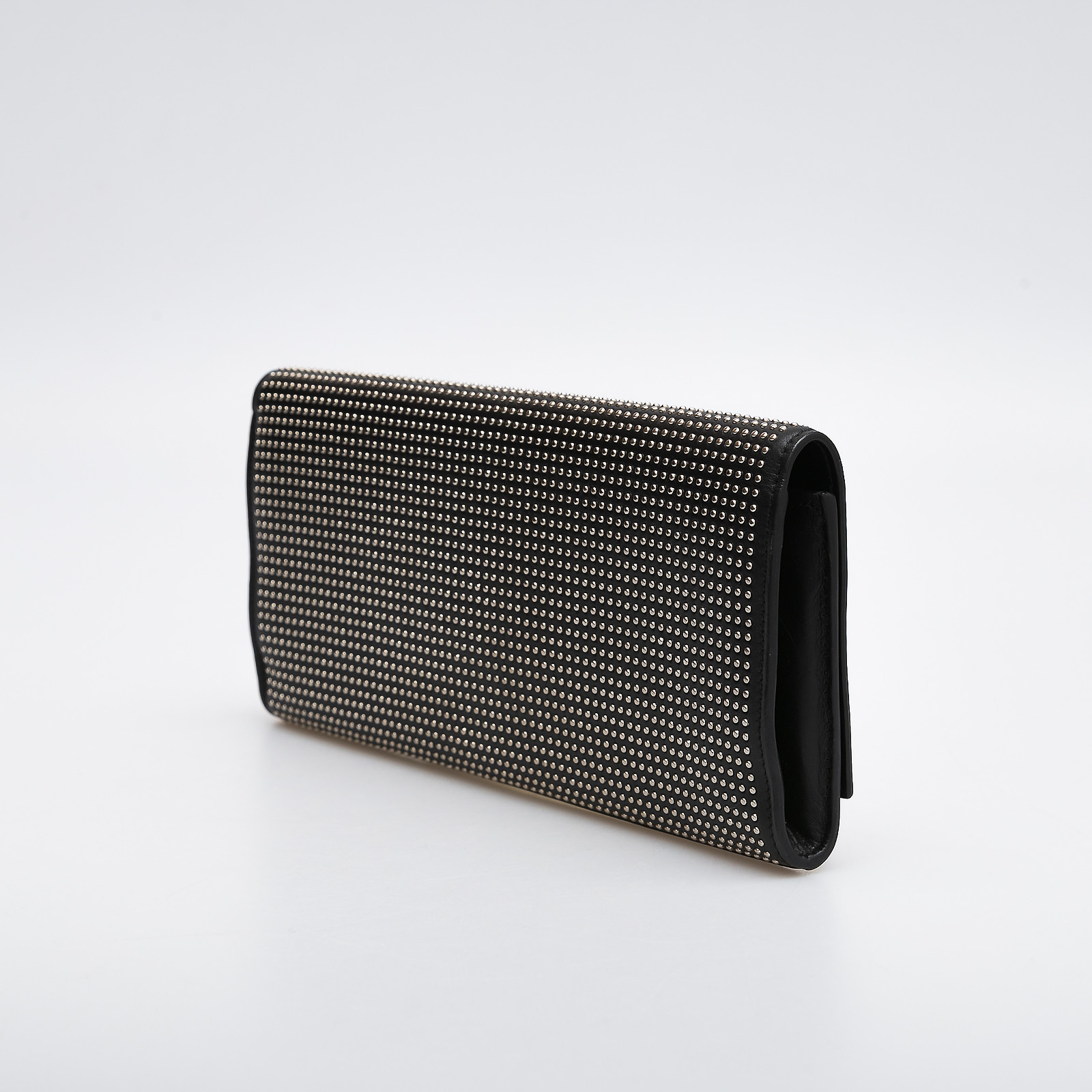 Клатч черного цвета Saint Laurent - фото из каталога магазина брендовой одежды Second Friend Store Клатч Saint Laurent - купить оригинал в секонд-хенде SFS - 3