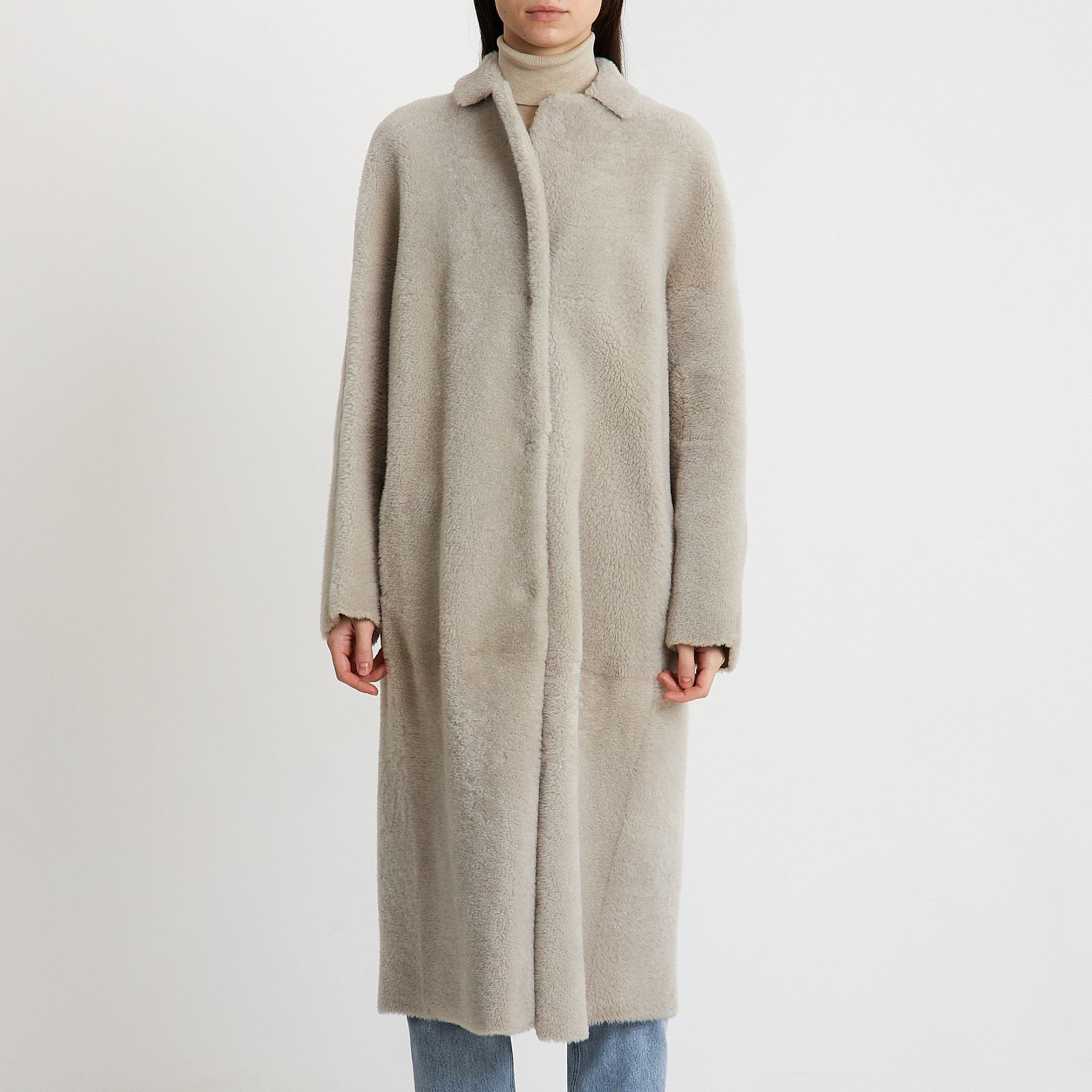 Пальто серого цвета Max Mara - фото из каталога магазина брендовой одежды Second Friend Store Пальто Max Mara - купить оригинал в секонд-хенде SFS - 1