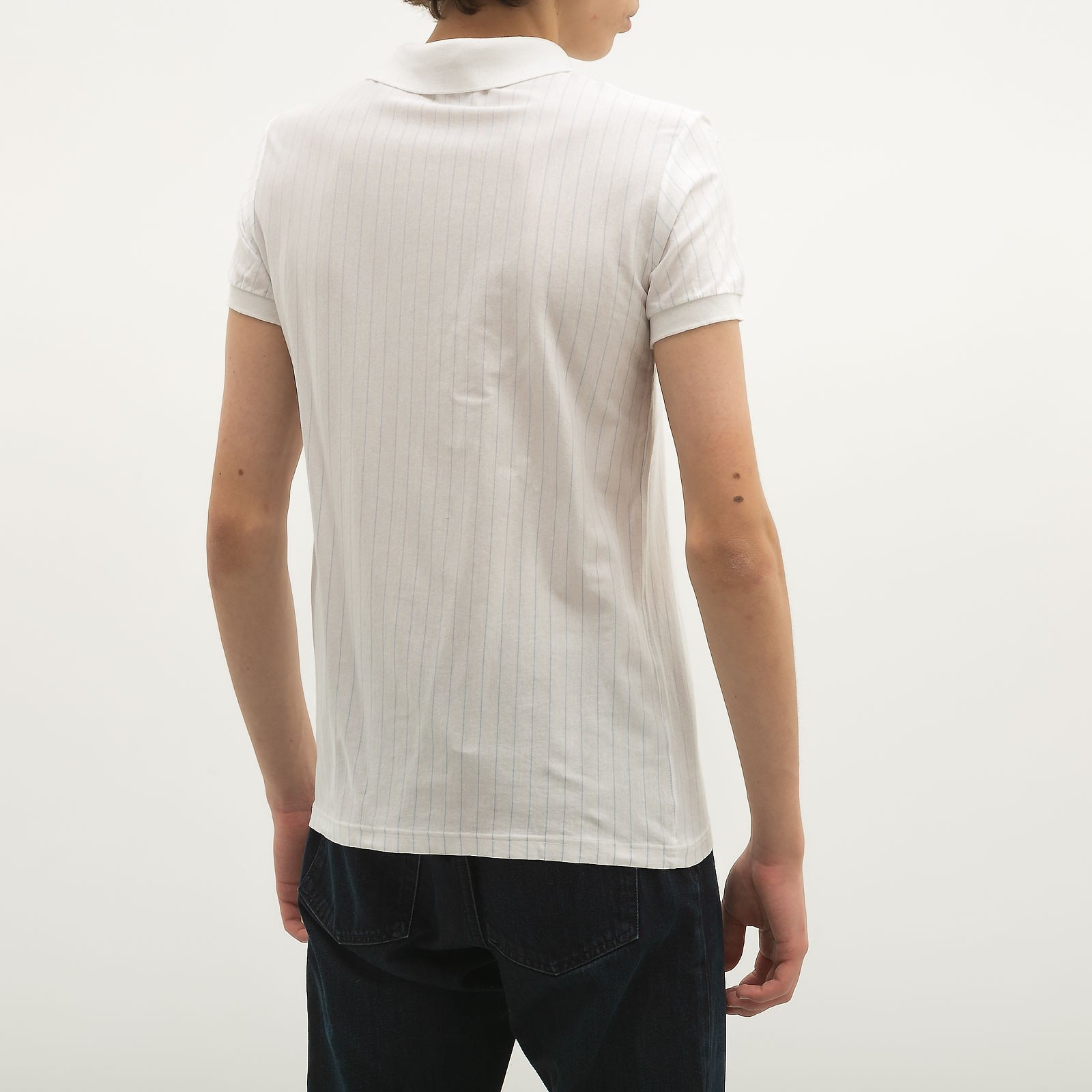 Поло белого цвета D&G - фото из каталога магазина брендовой одежды Second Friend Store Поло D&G - купить оригинал в секонд-хенде SFS - 3