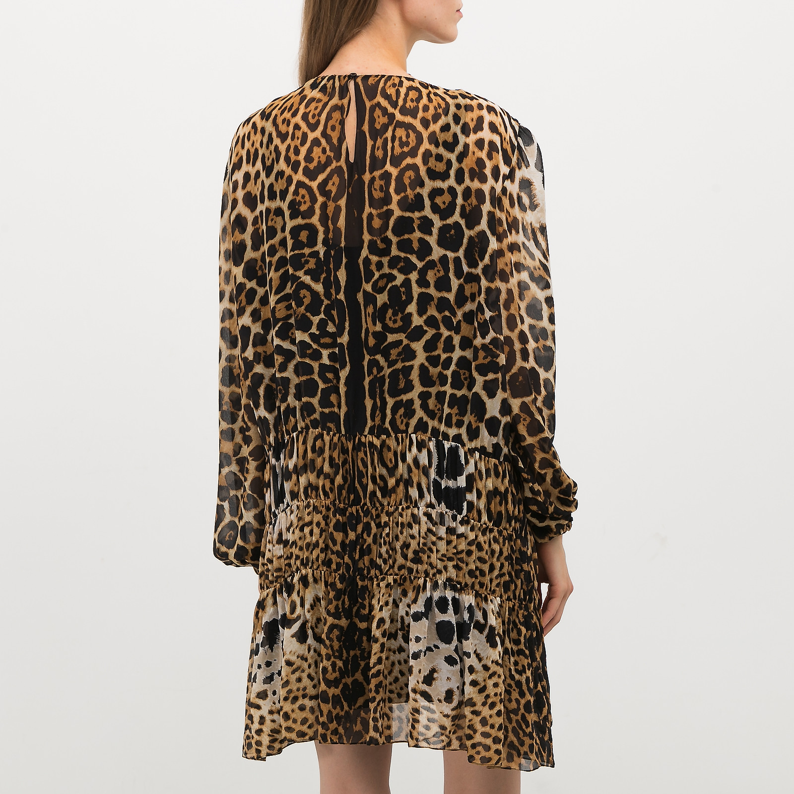 Платье коричневого цвета Saint Laurent - фото из каталога магазина брендовой одежды Second Friend Store Платье Saint Laurent - купить оригинал в секонд-хенде SFS - 3