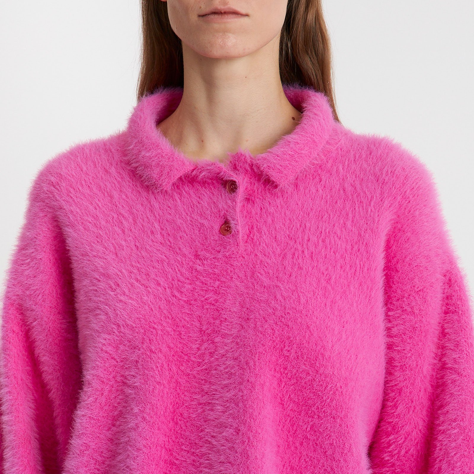 Свитер  розового цвета Jacquemus - фото из каталога магазина брендовой одежды Second Friend Store Свитер Jacquemus - купить оригинал в секонд-хенде SFS - 4