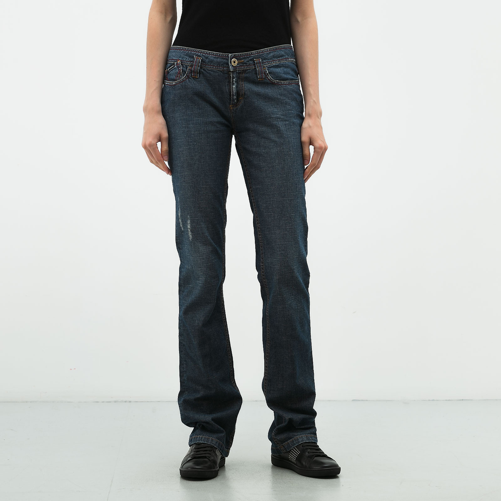 Джинсы синего цвета D&G - фото из каталога магазина брендовой одежды Second Friend Store Джинсы D&G - купить оригинал в секонд-хенде SFS - 1