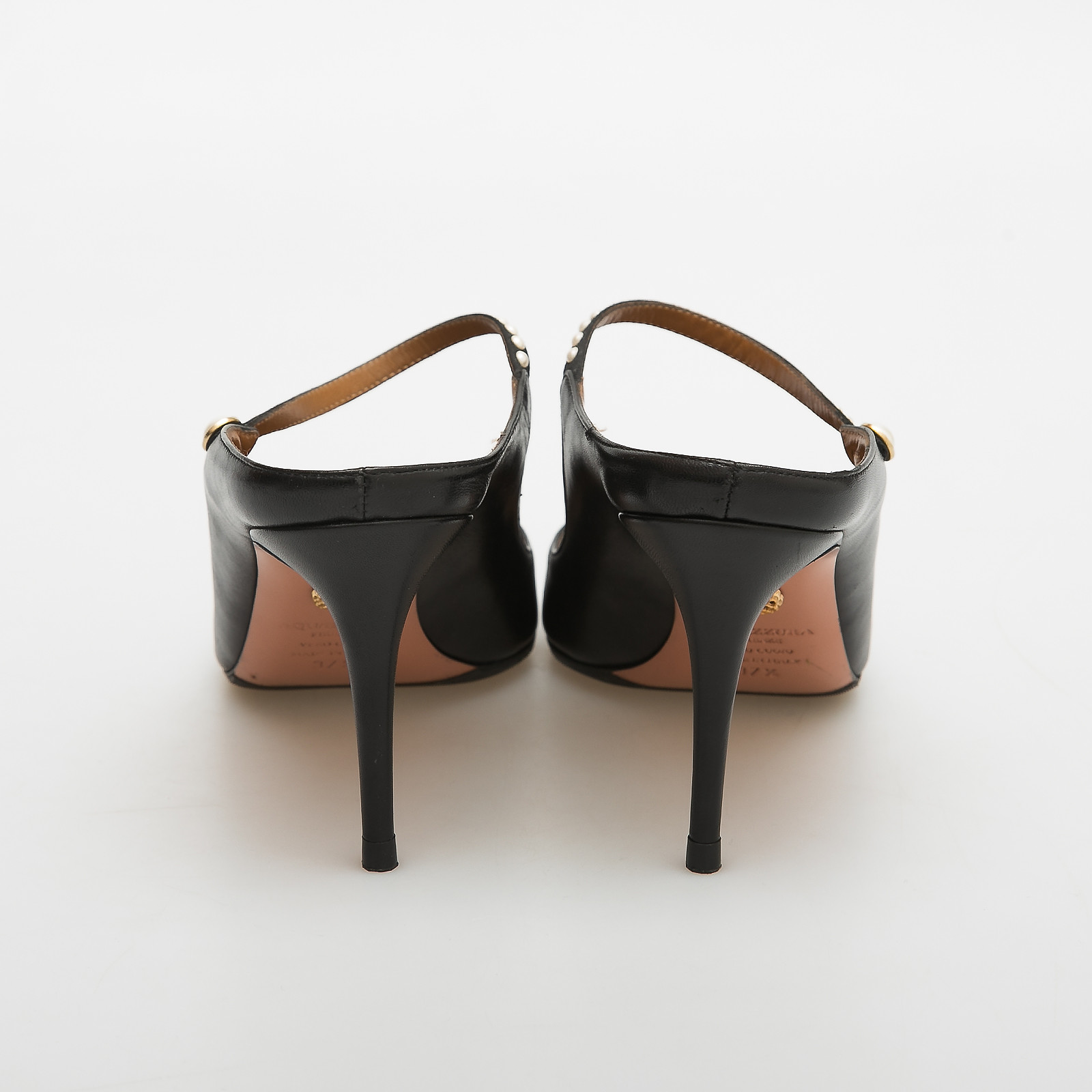 Туфли черного цвета Aquazzura - фото из каталога магазина брендовой одежды Second Friend Store Туфли Aquazzura - купить оригинал в секонд-хенде SFS - 3